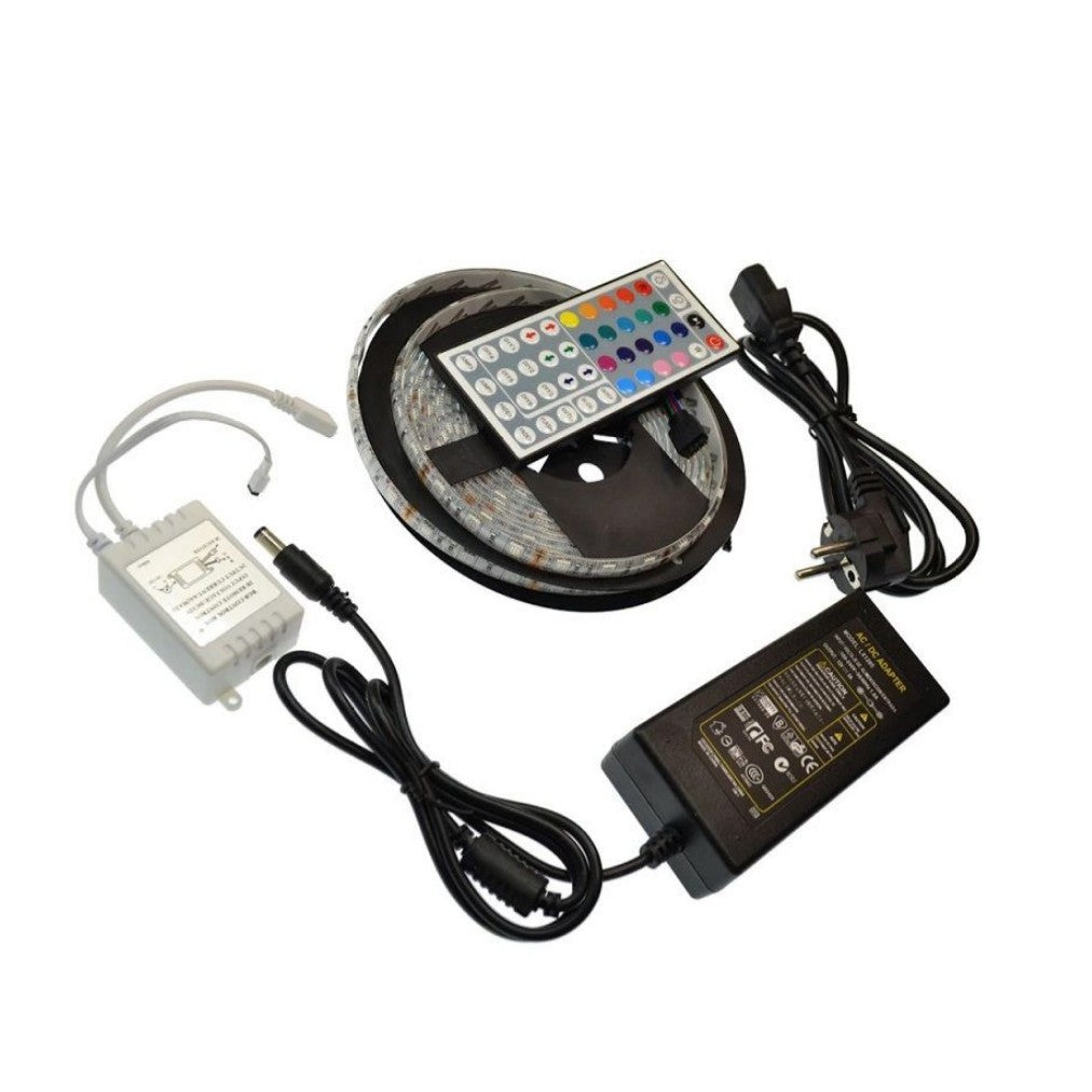 Kit Banda LED RGB 12V IP65 5 metri Telecomanda 44 Taste