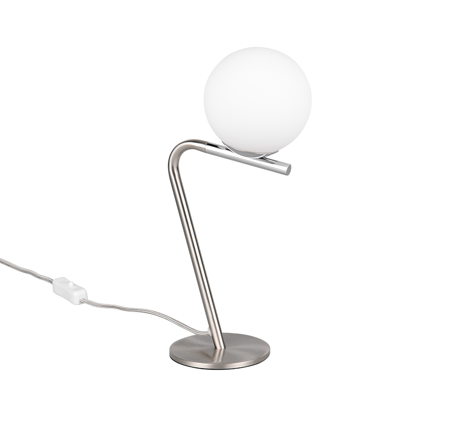 Veioza Premium Flaming Silver 31CM | 1xG9