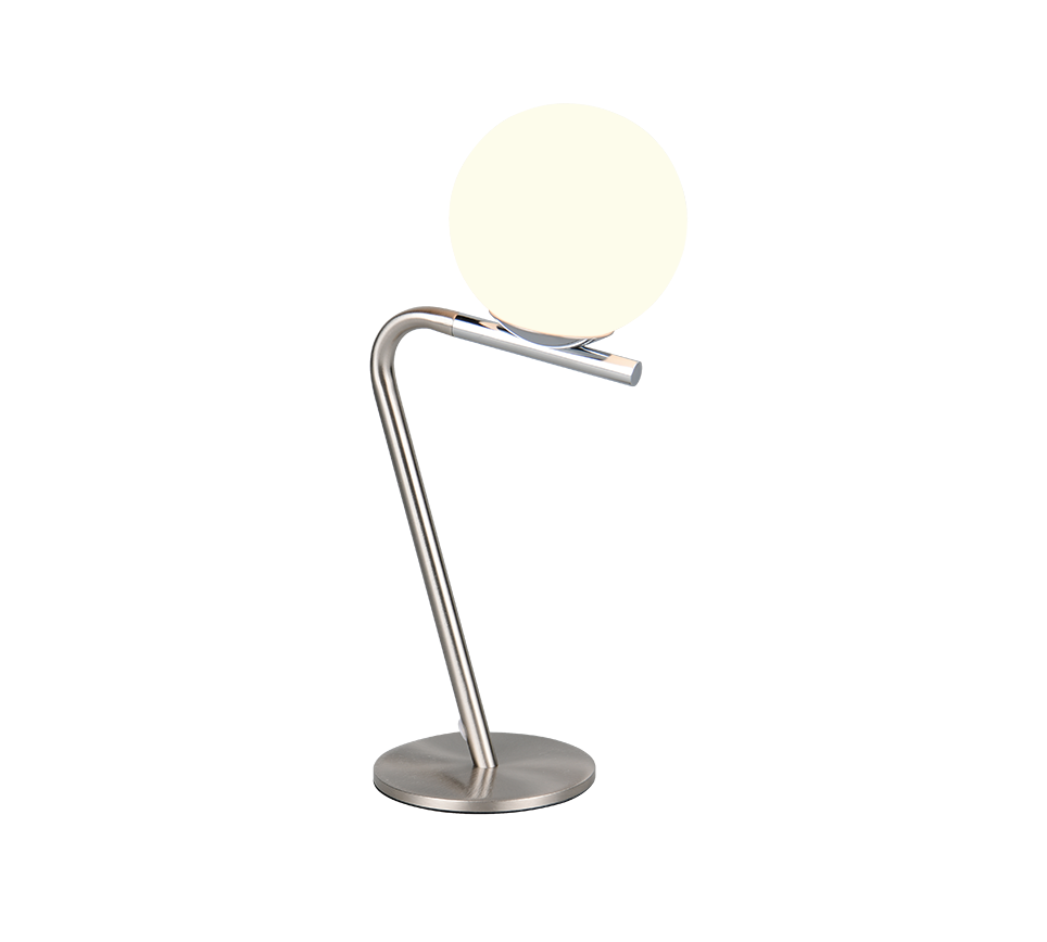 Veioza Premium Flaming Silver 31CM | 1xG9