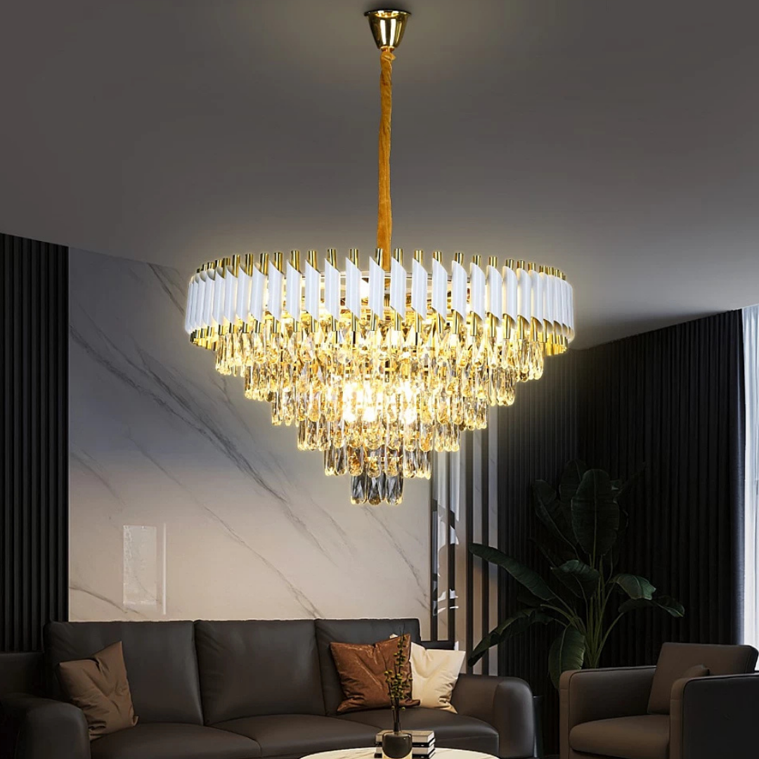 Candelabru Cristal WHITE PANTHER 60CM