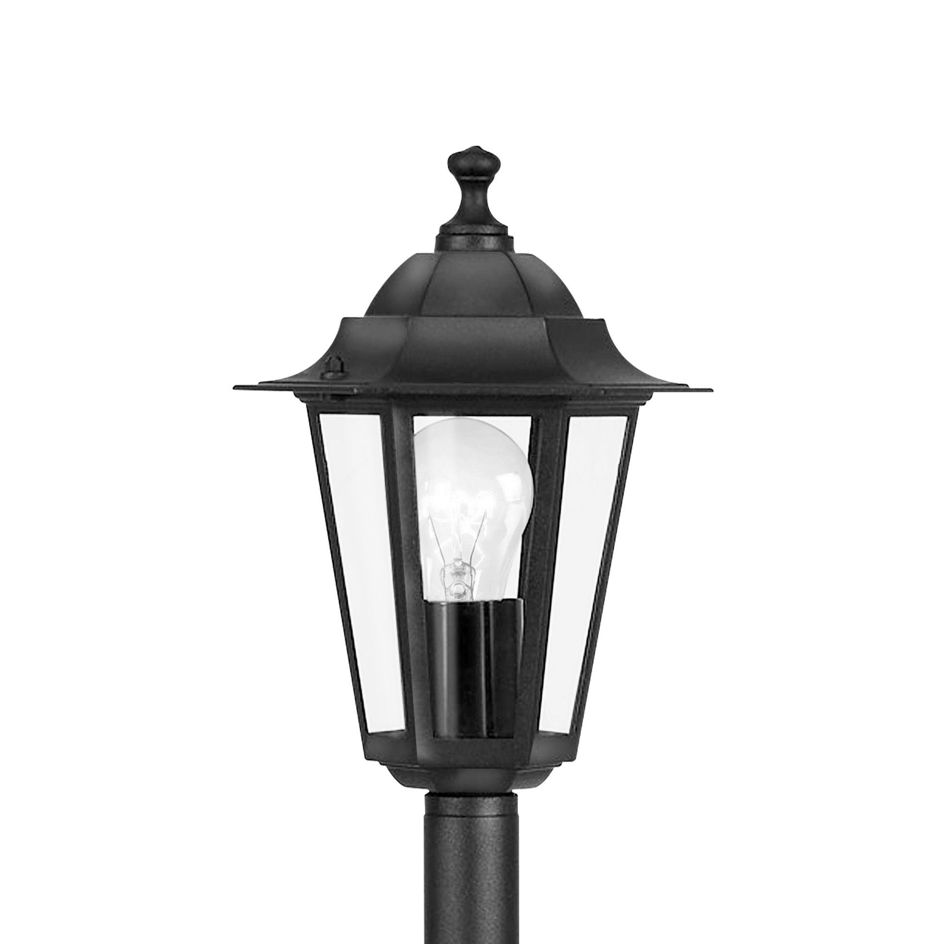 Stalp De Gradina LATERNA 4 Tip Felinar Negru 100CM