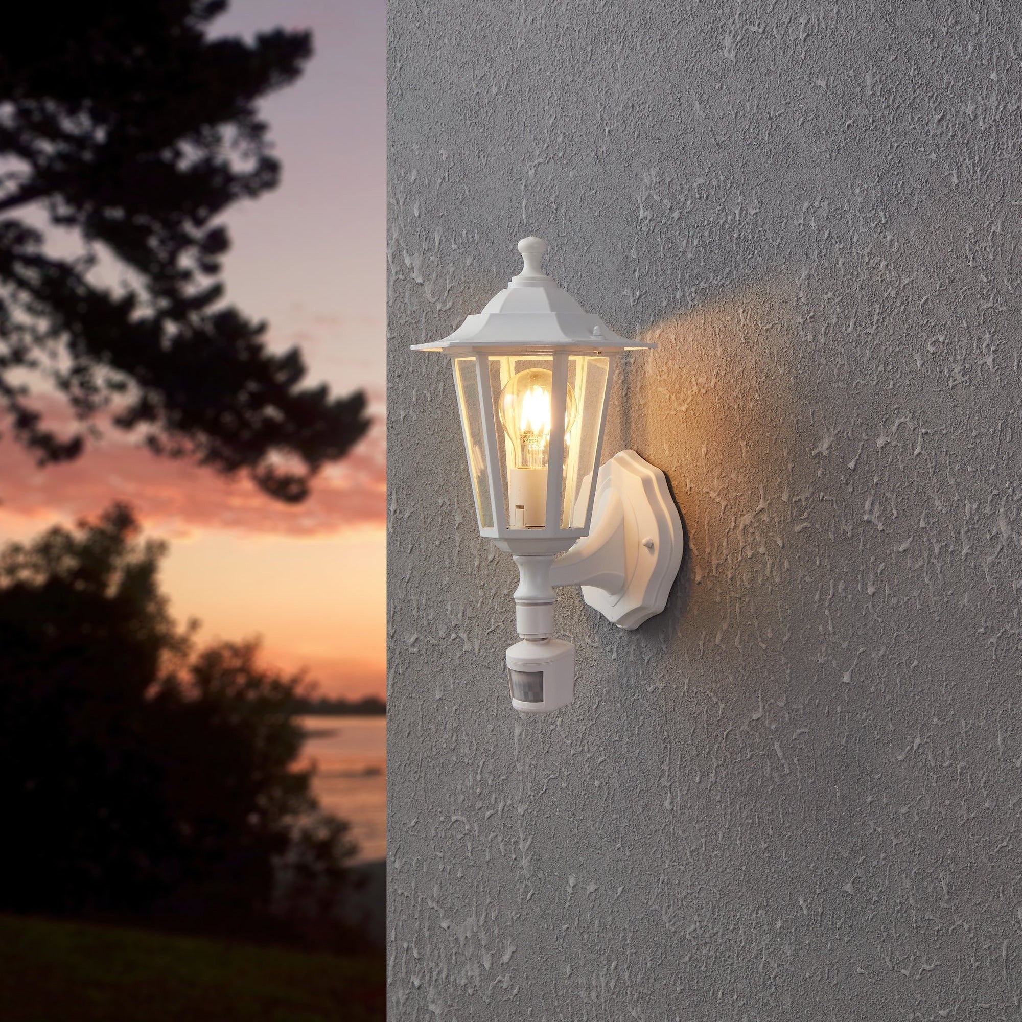 Aplica Exterior Tip Felinar cu Senzor LATERNA 5 White