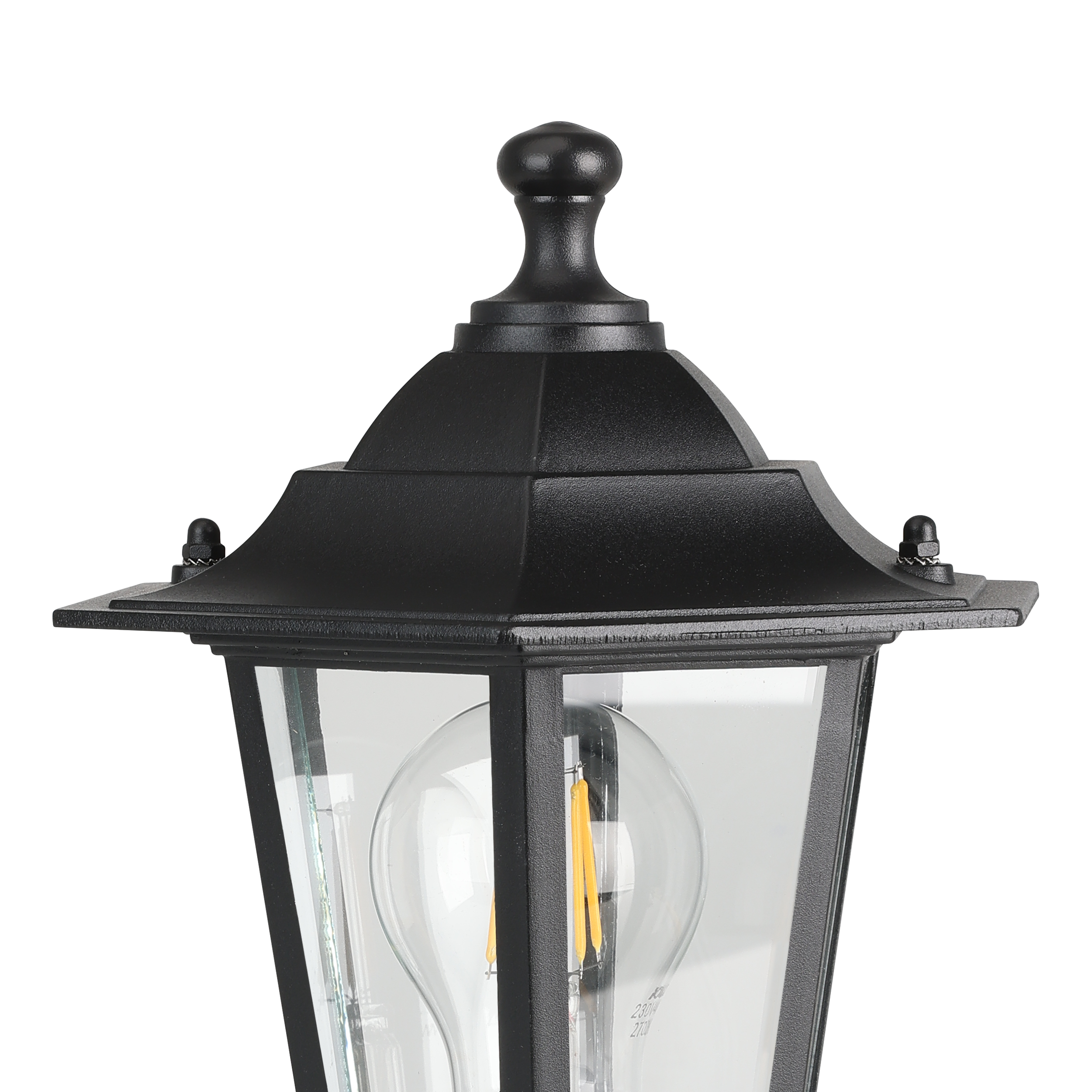 Stalpisor de Gradina Lanterna 4 Black 39CM, IP44, 1xE27
