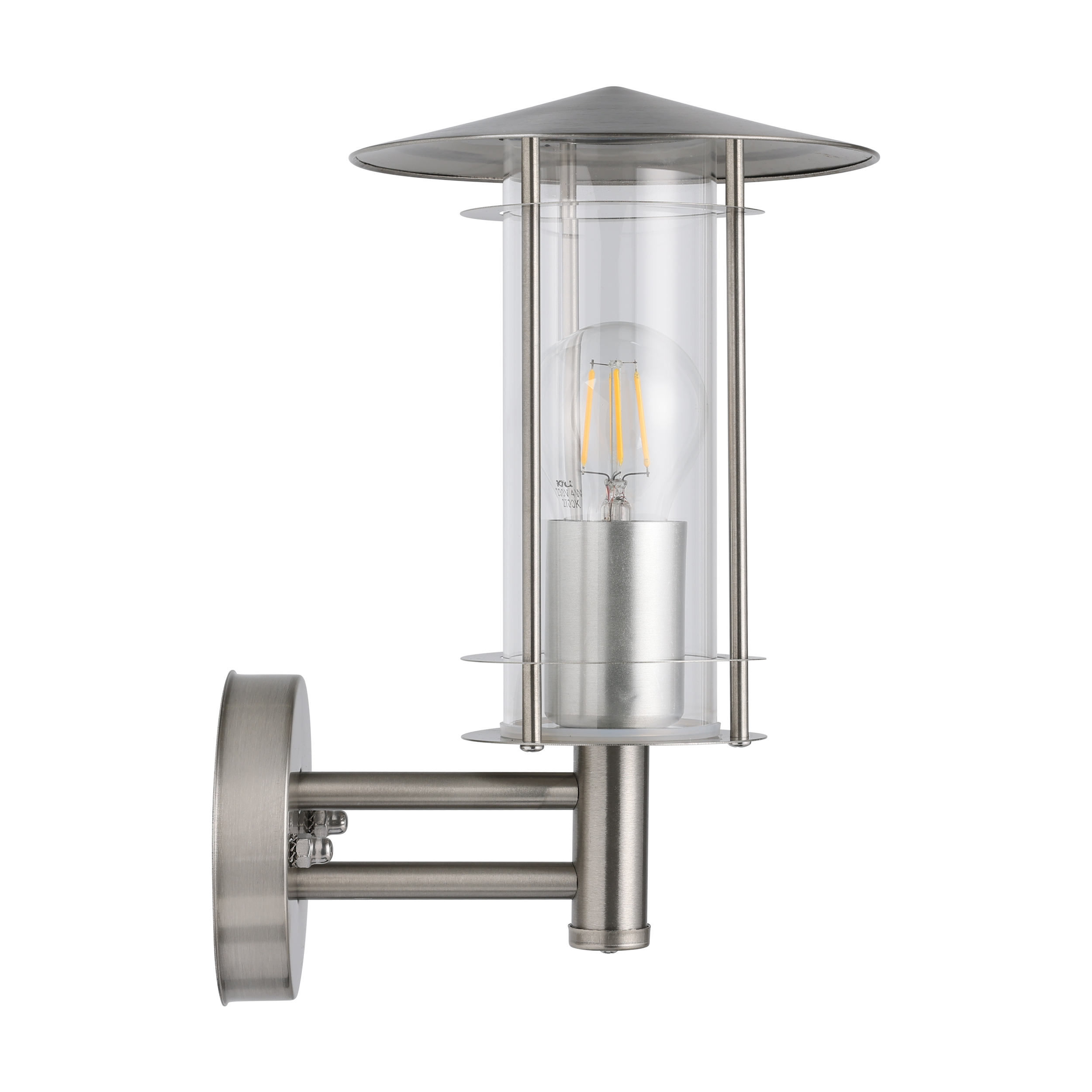 Aplica Exterior Lisio Silver IP44 Eglo 1xE27 Resigilat R2