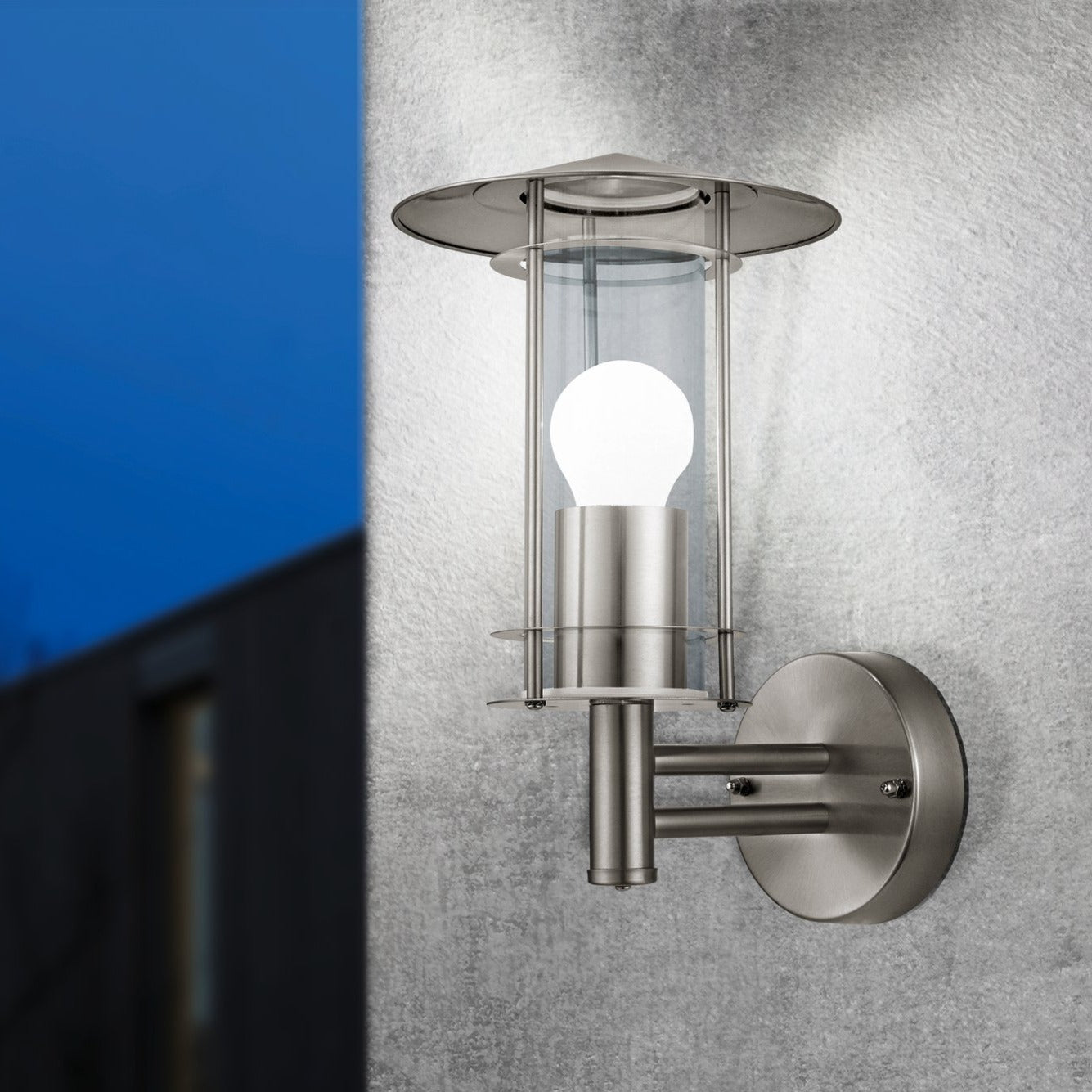 Aplica Exterior Lisio Silver IP44 Eglo 1xE27