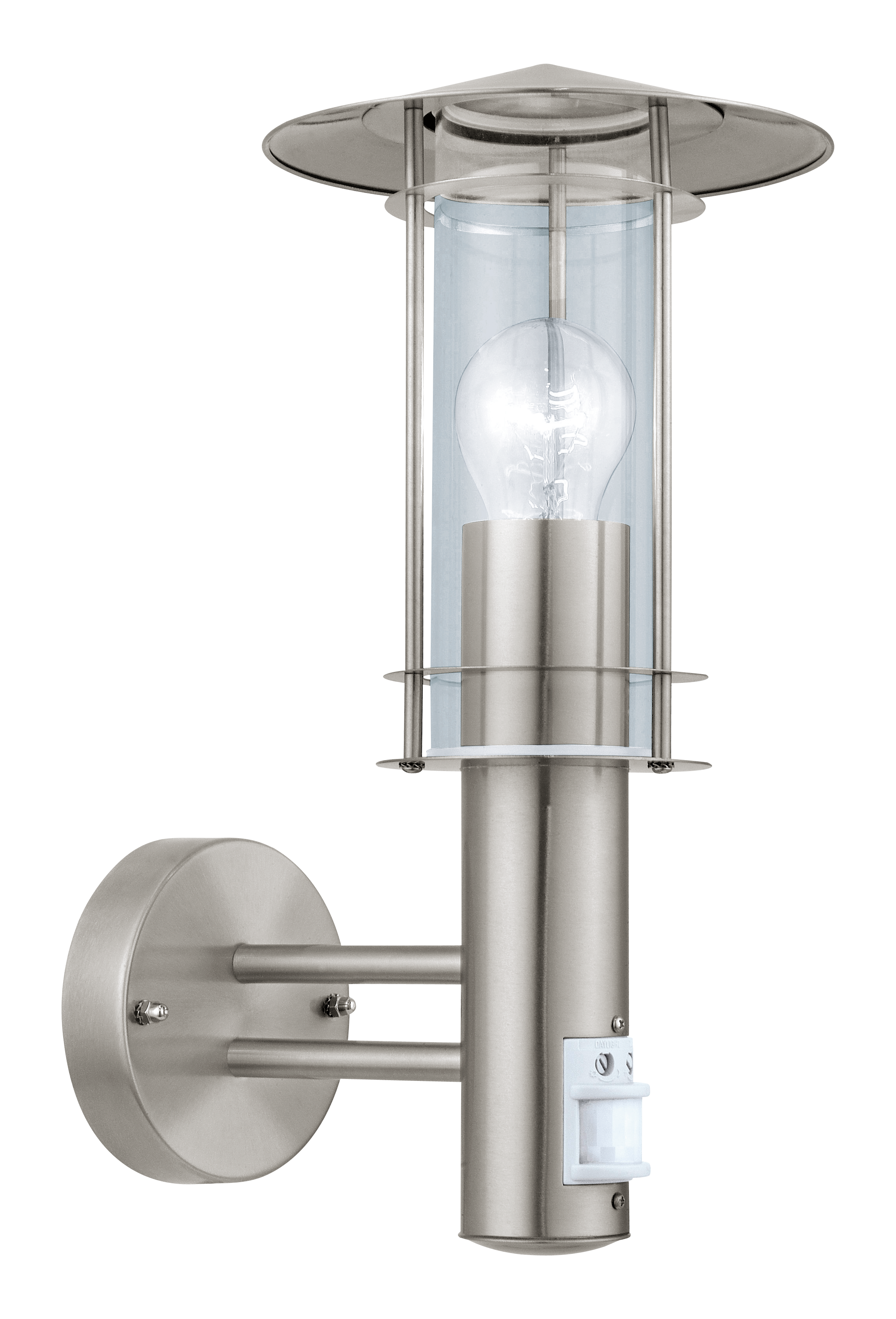 Aplica Exterior Lisio Silver cu Senzor Miscare IP44 Eglo 1xE27 Resigilat R2