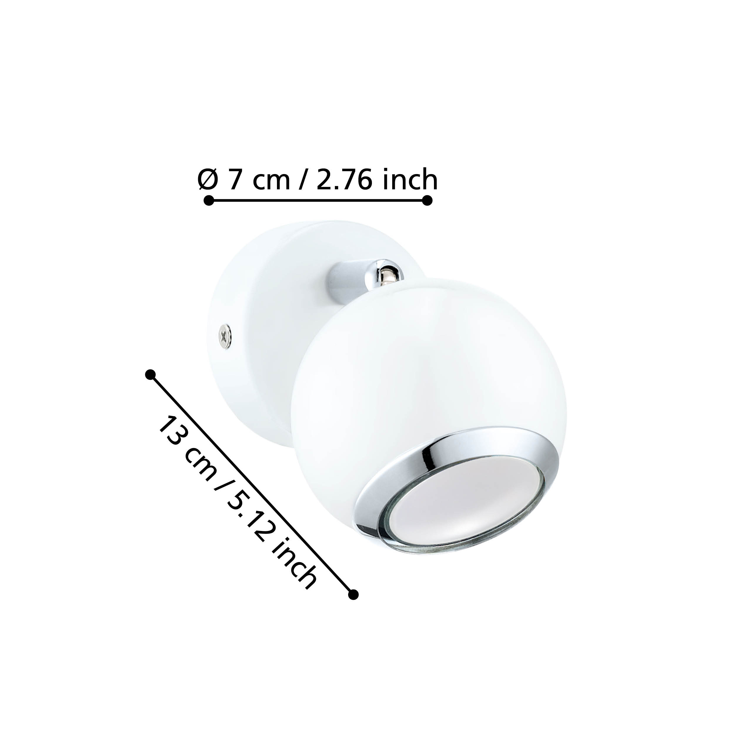 Spot Aplicat Mobil White & Chrome BIMEDA