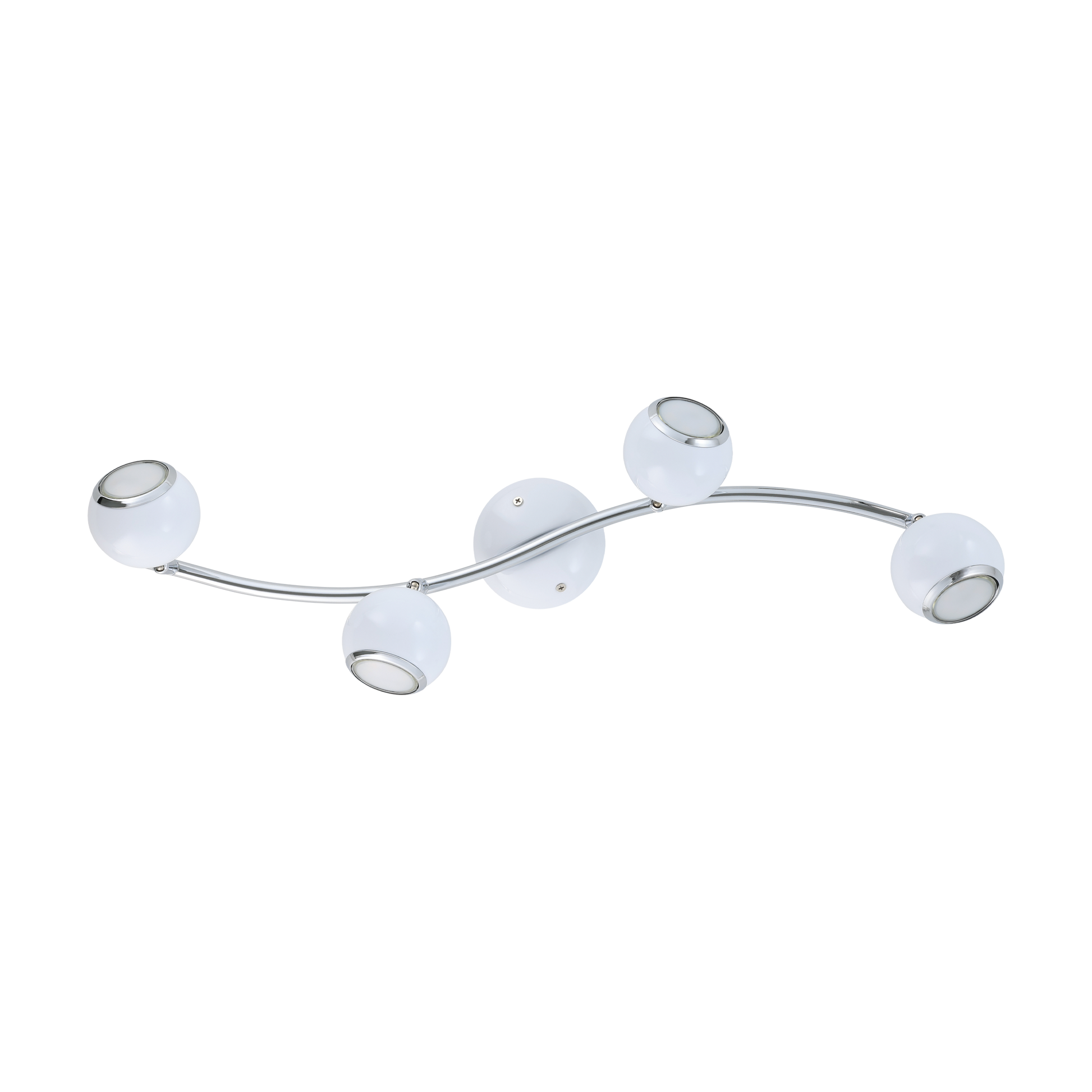 Lustra BIMEDA cu 4 Spoturi White & Silver 64CM