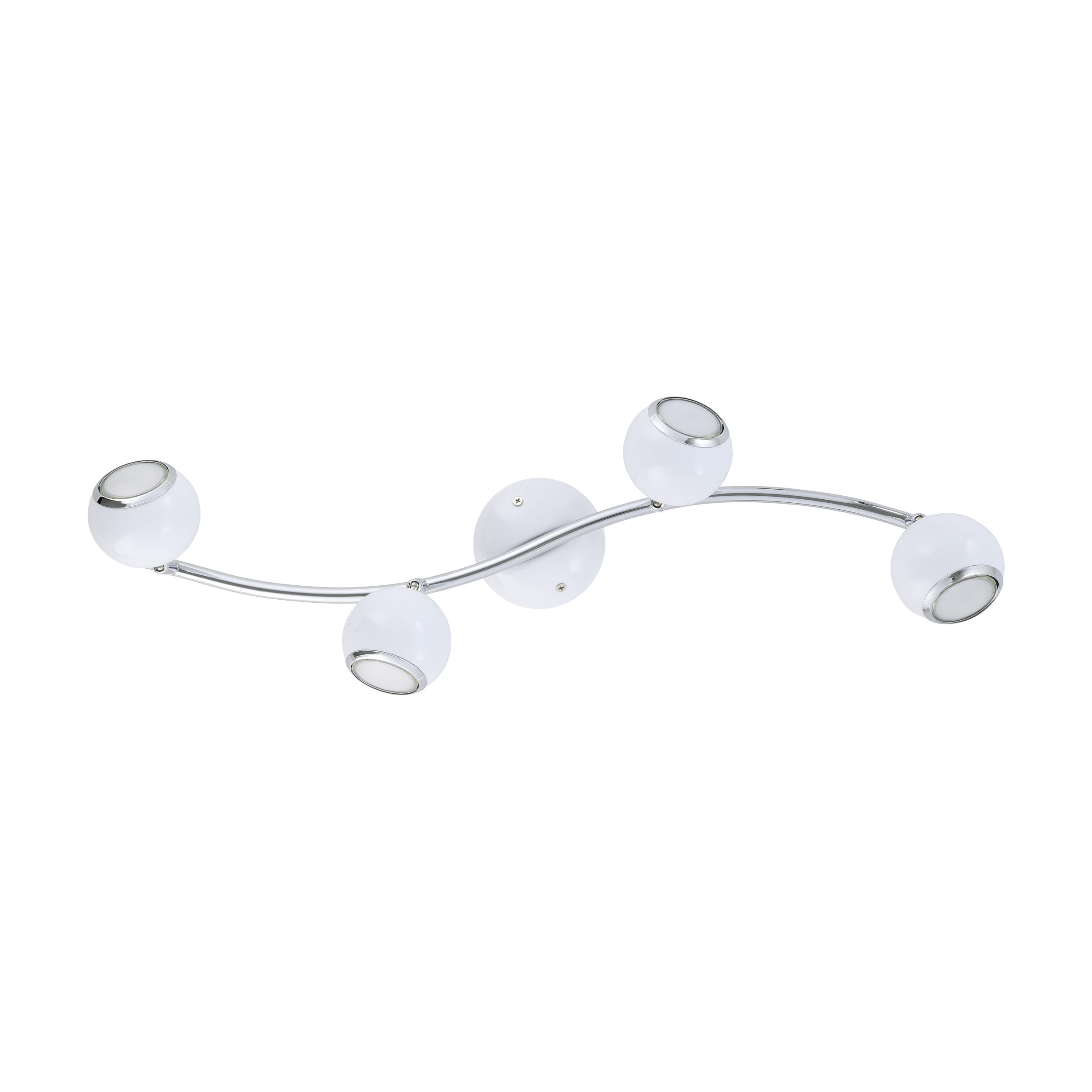 Lustra BIMEDA cu 4 Spoturi White & Silver 64CM