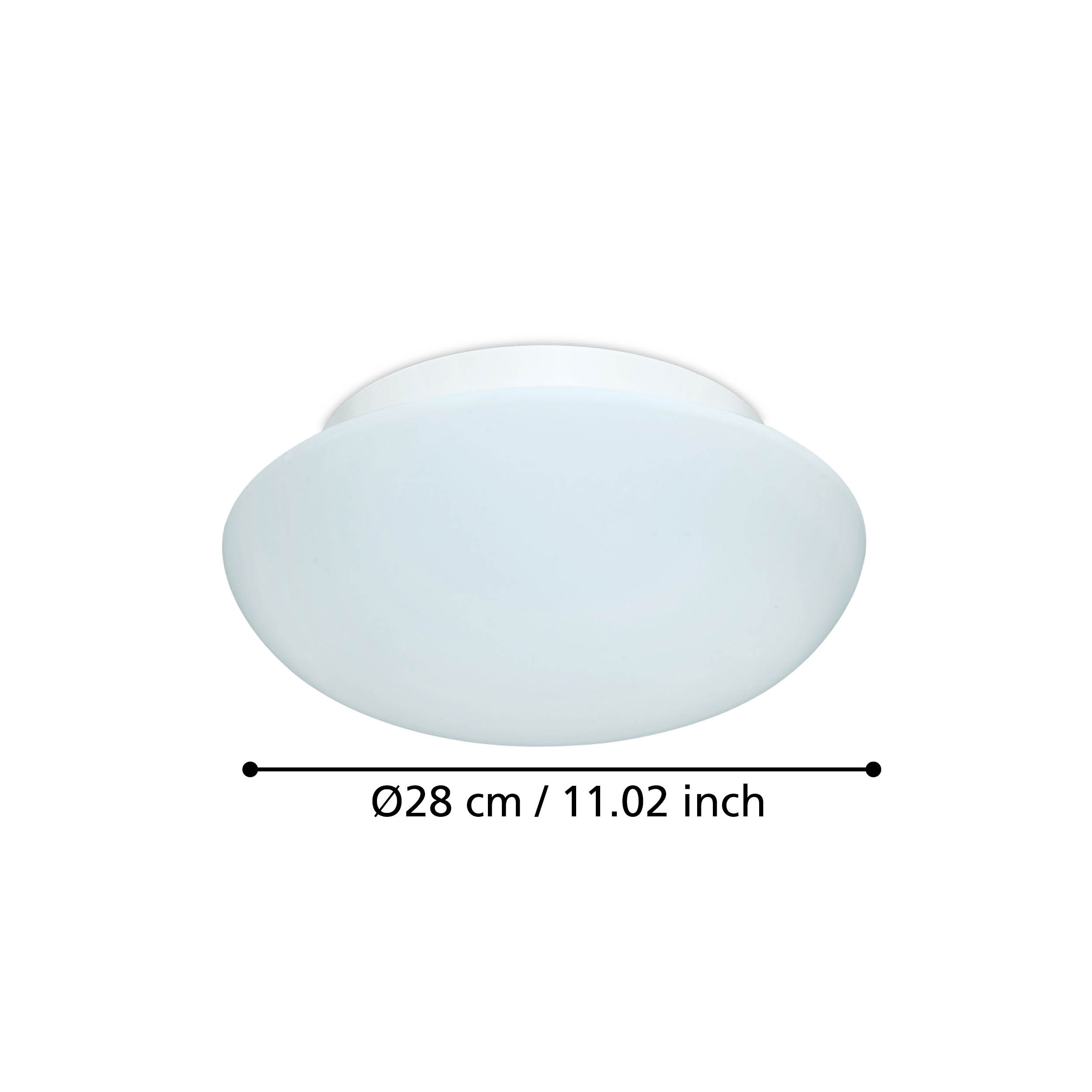 Aplica/Plafonieră ELLA White 28CM Round EGLO