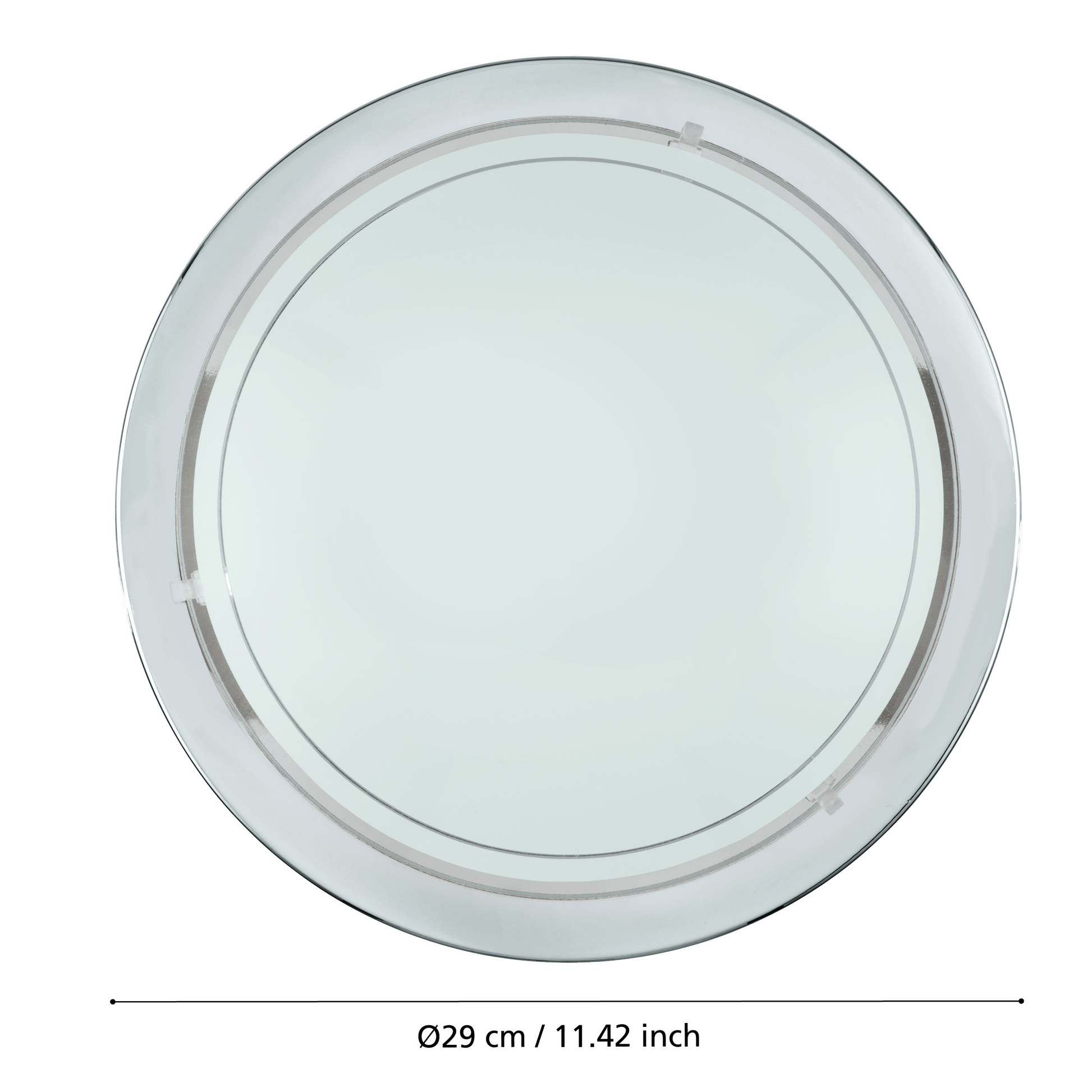 Plafoniera PLANET 1 Silver & White Rotunda 29CM