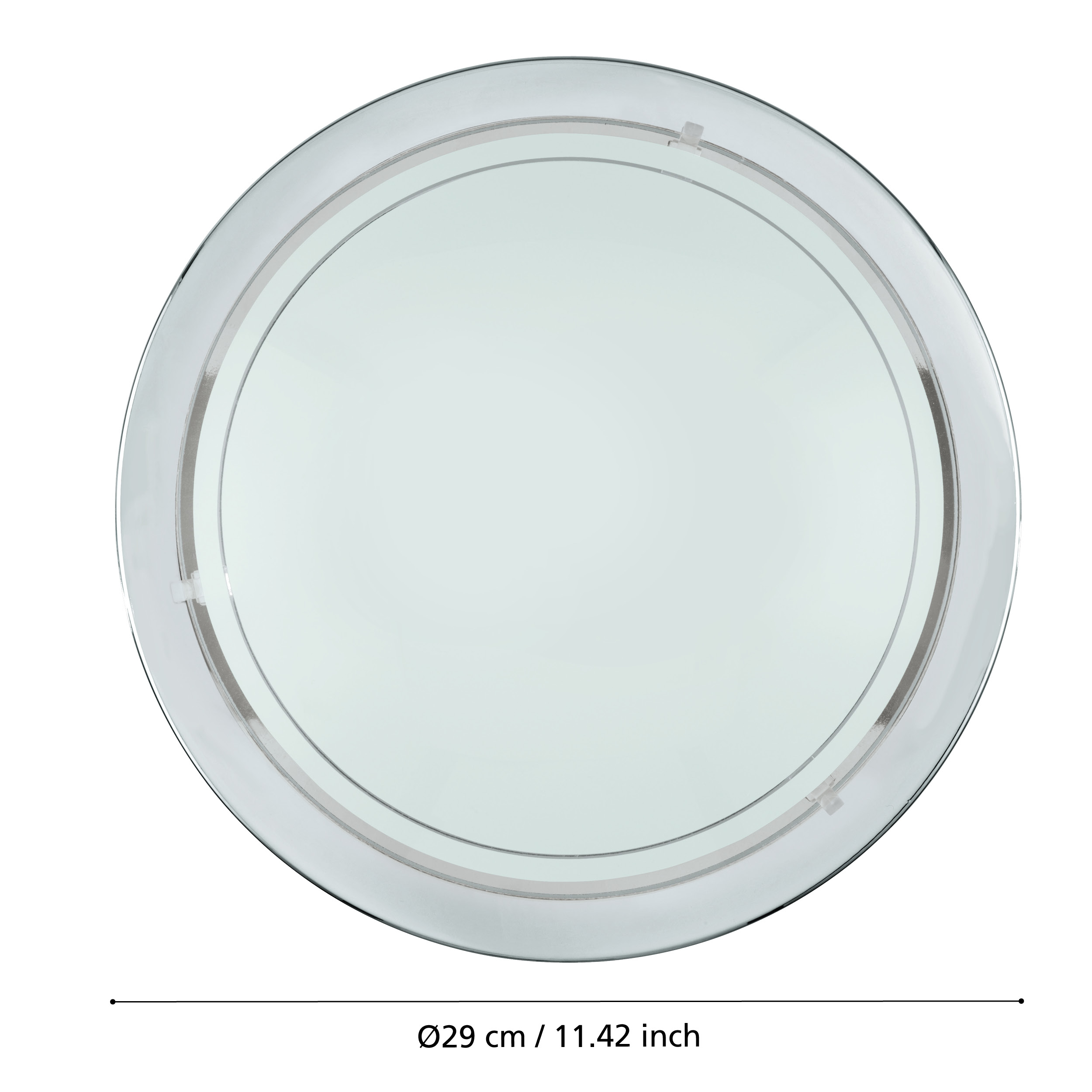 Plafoniera PLANET 1 Silver & White Rotunda 29CM