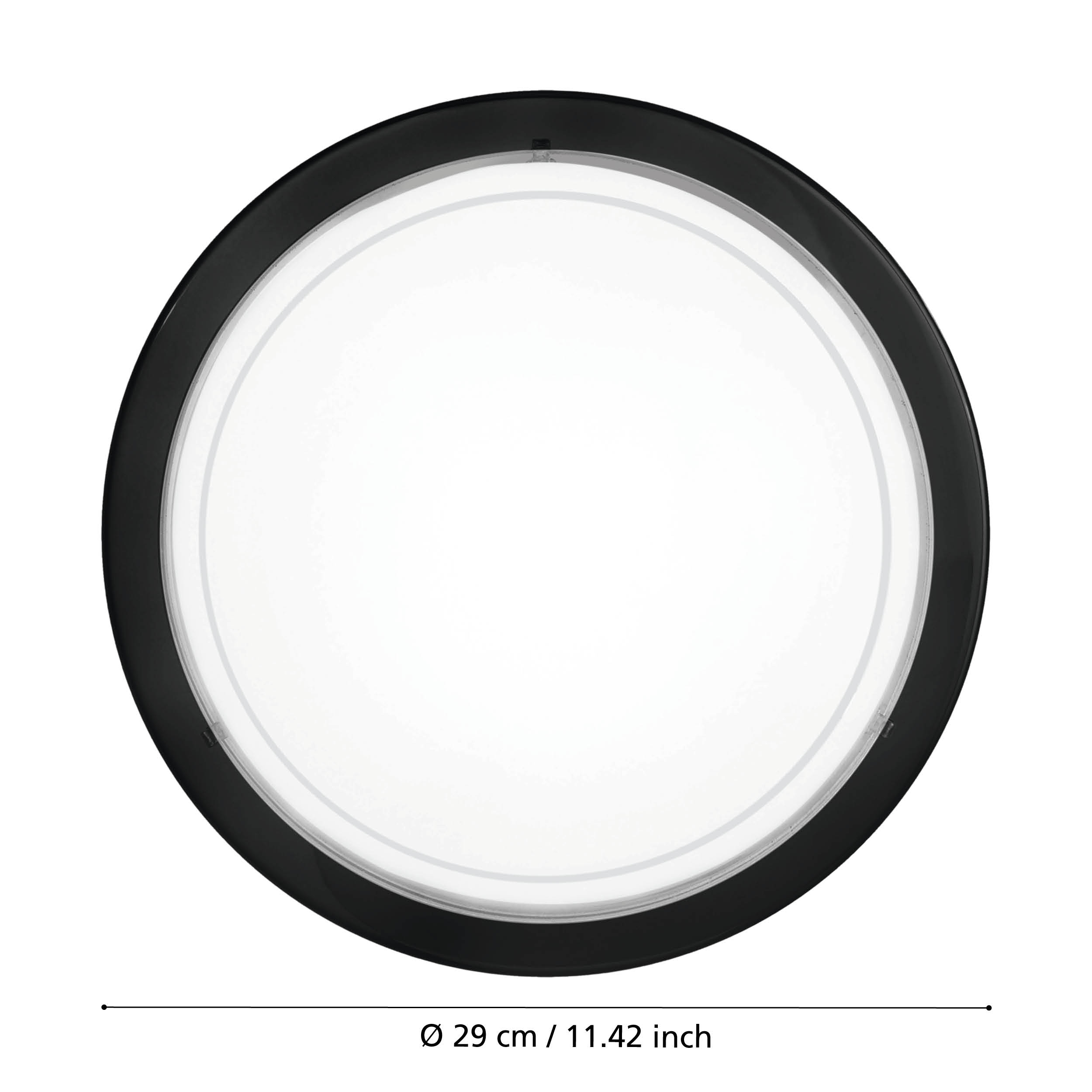 Plafoniera PLANET 1 Black Rotunda 29CM
