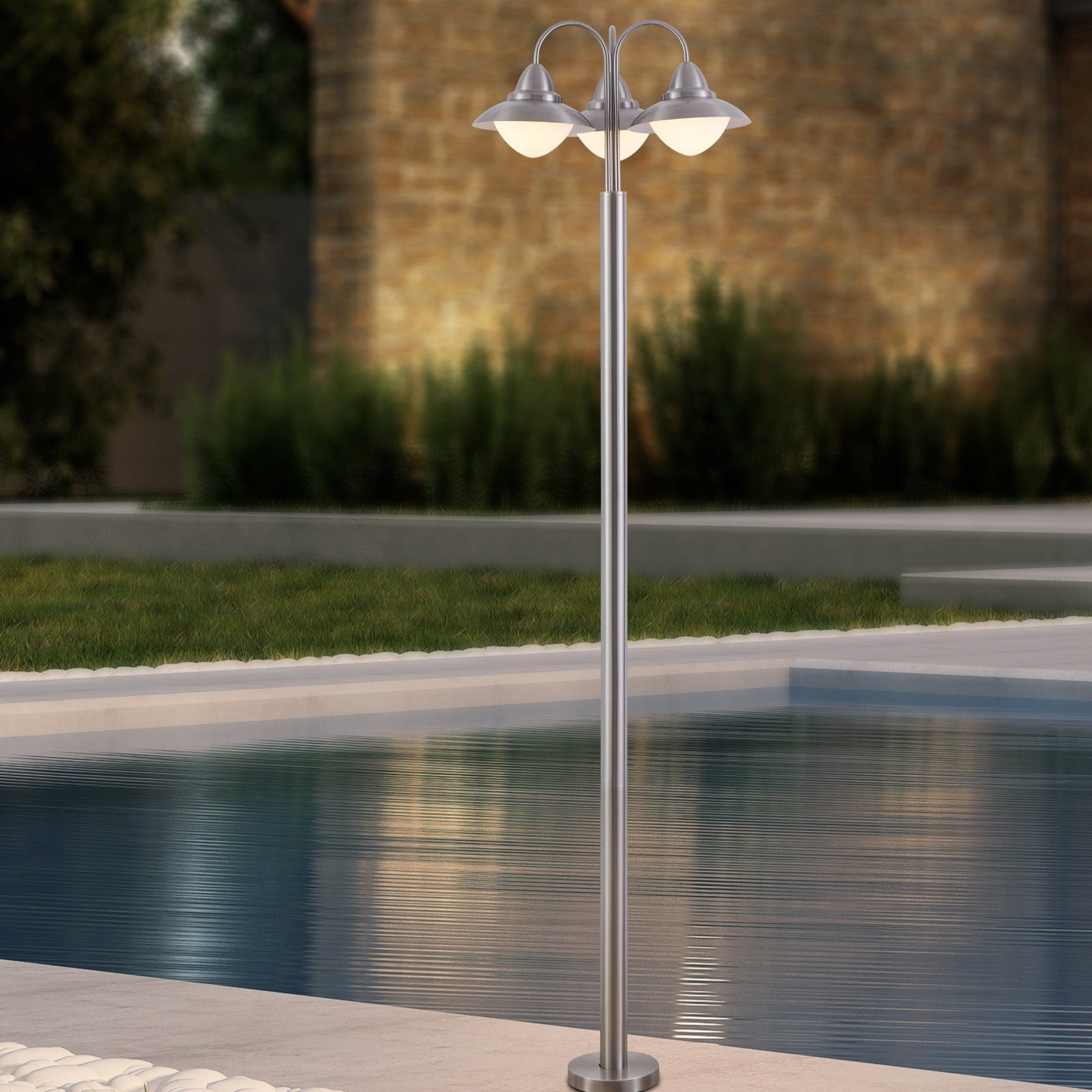 Stalp De Gradina SIDNEY Silver 3xE27 Eglo 220CM