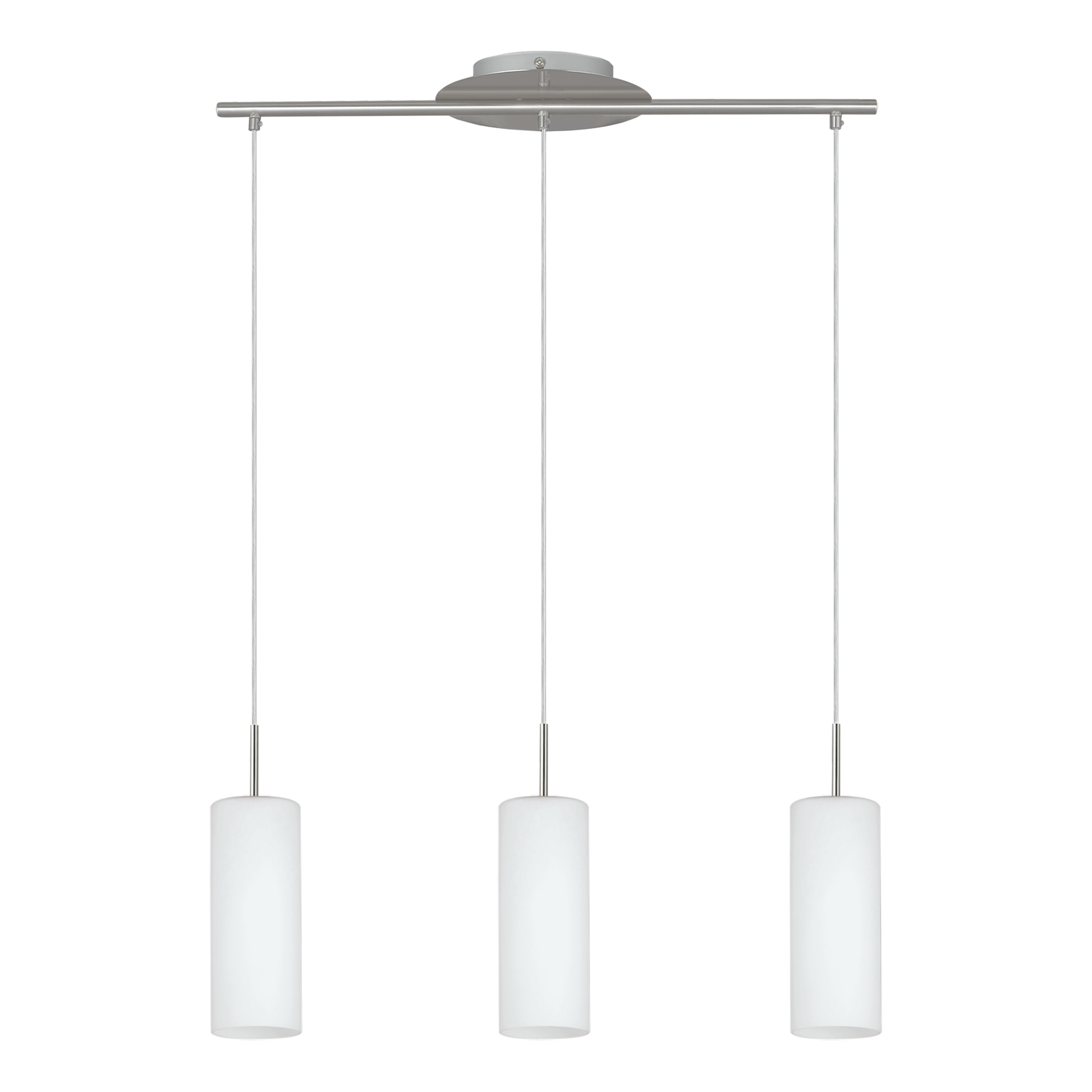 Lustra Suspendata TROY 3 Silver 110CM