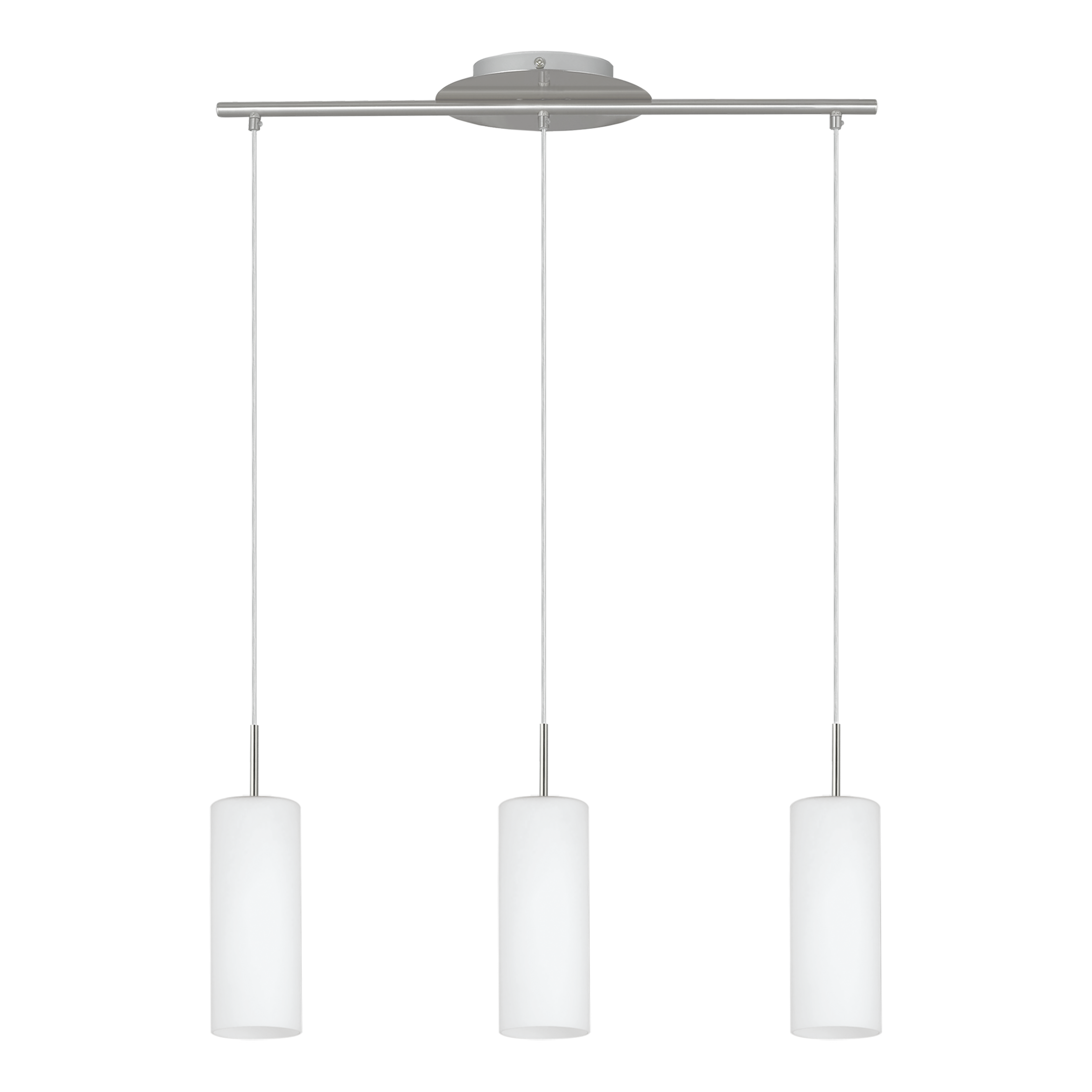 Lustra Suspendata TROY 3 Silver 110CM