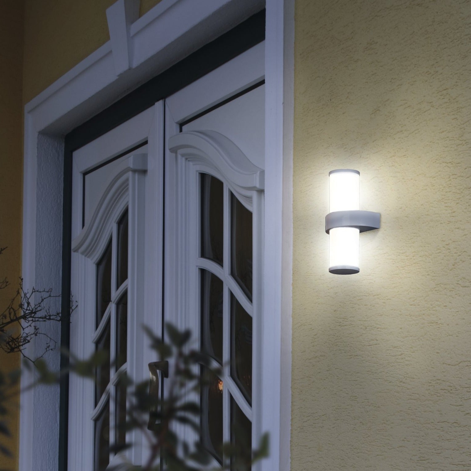 Aplica Exterior BEVERLY Silver & White 35CM