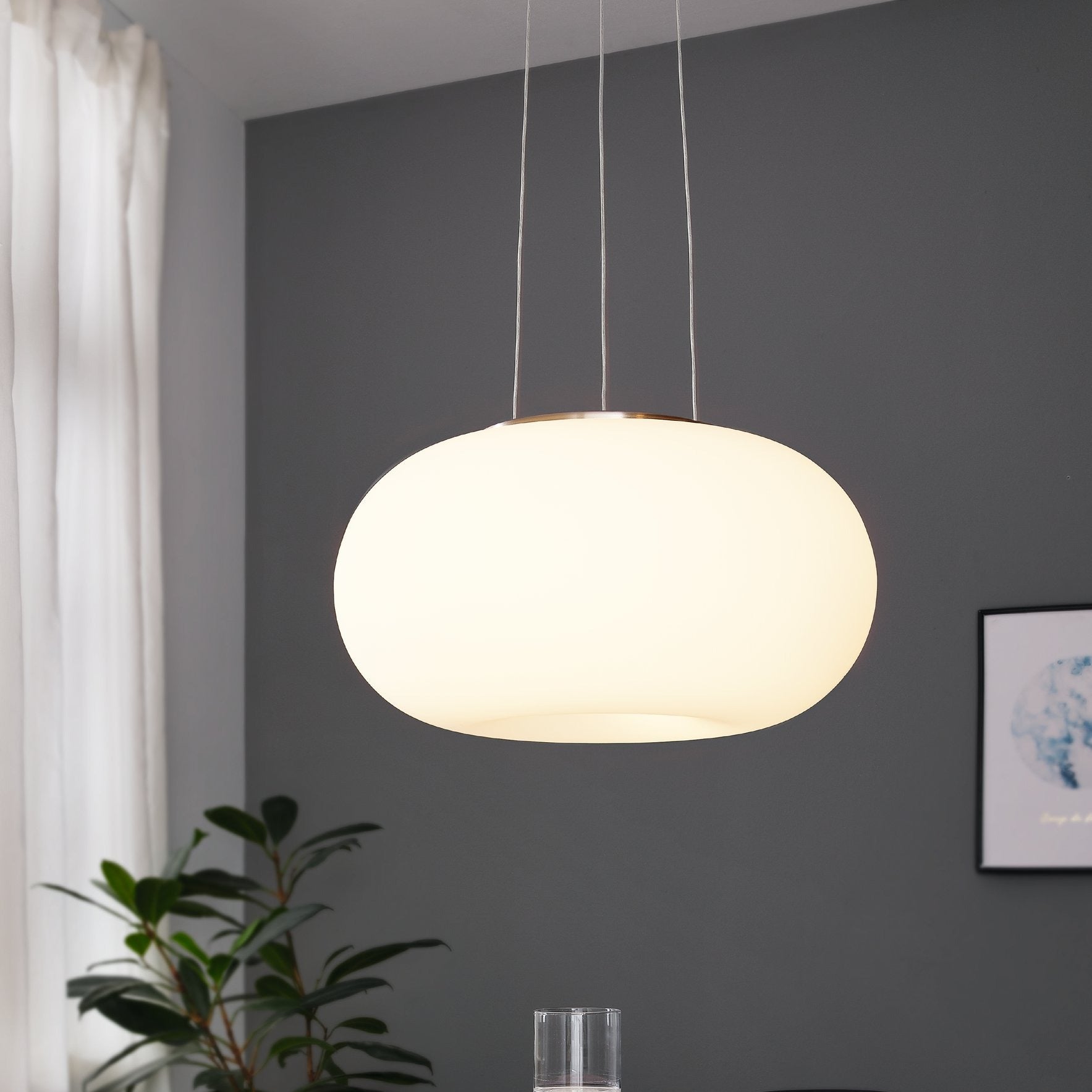 Lustra Suspendata OPTICA White Ø38CM Eglo