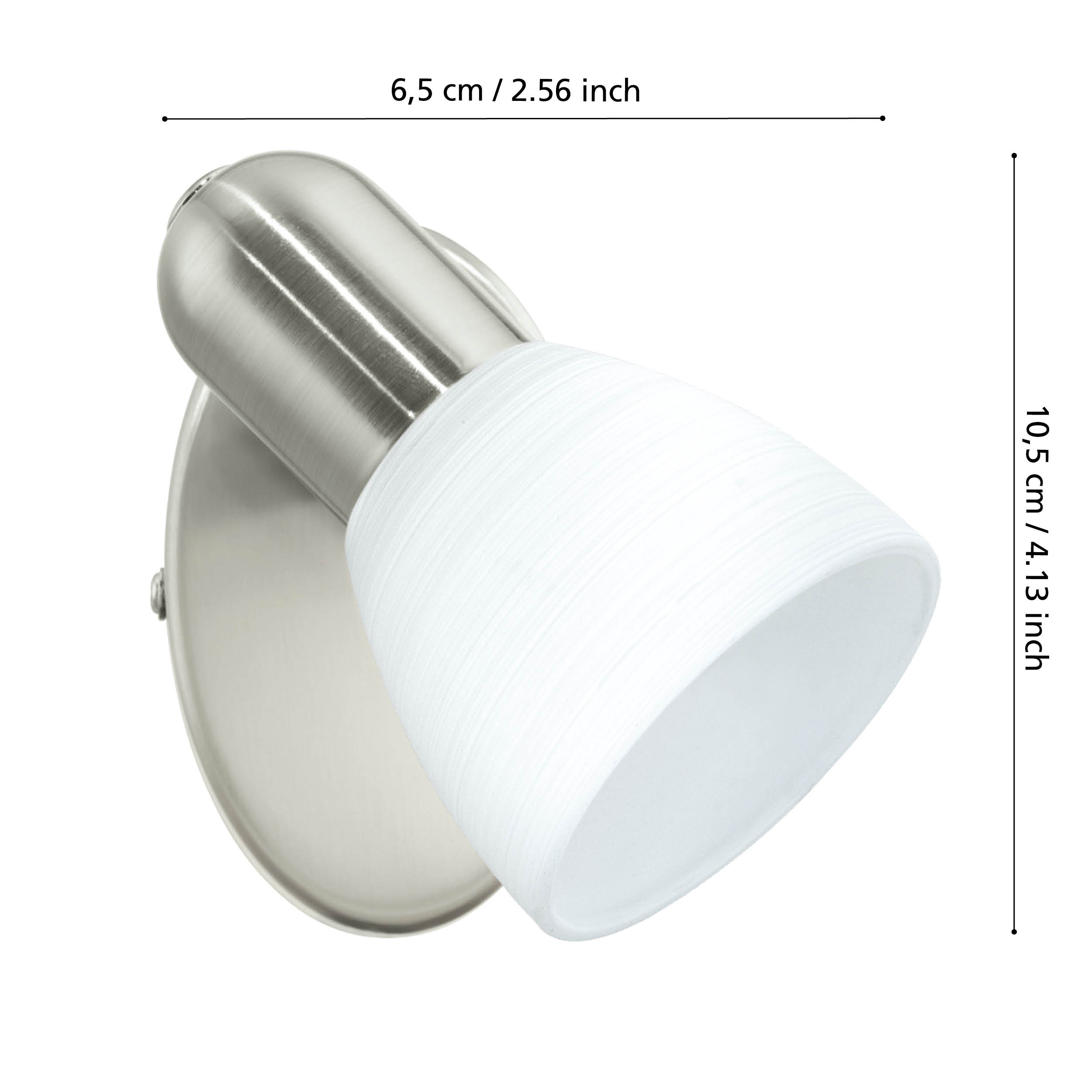 Aplica DAKAR 1 Silver & White EGLO