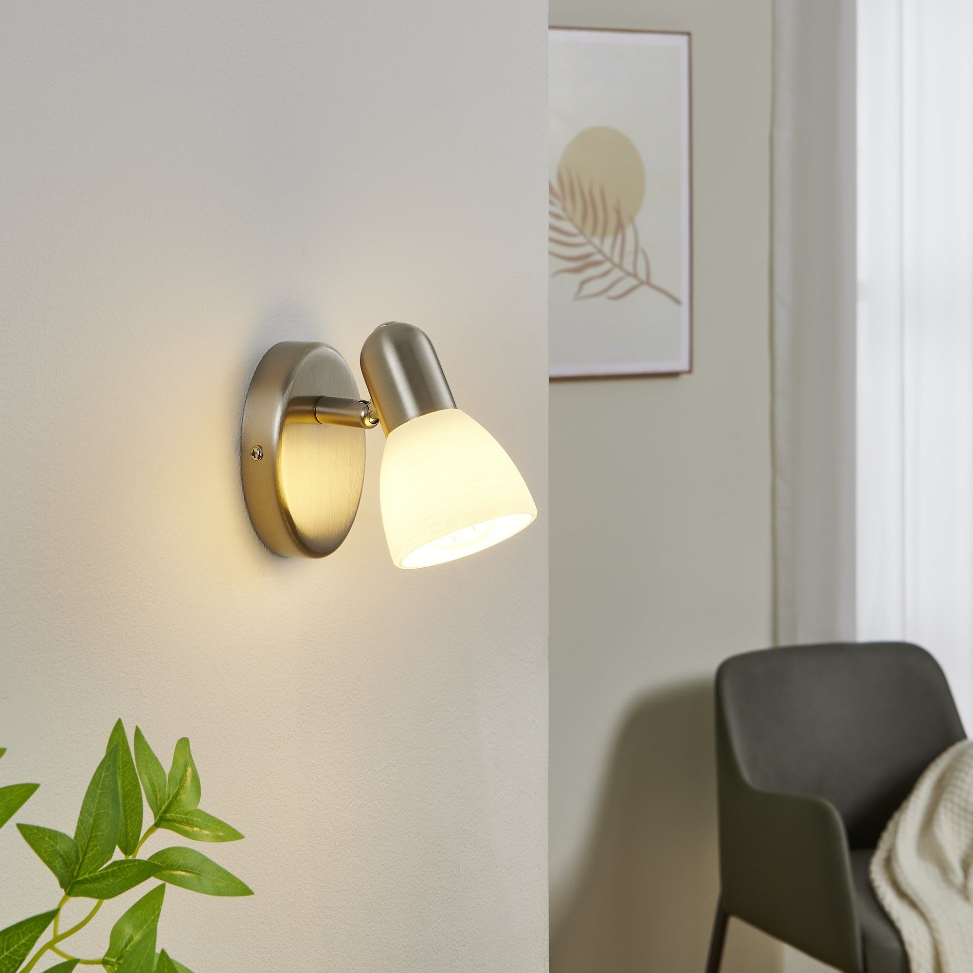 Aplica DAKAR 1 Silver & White EGLO