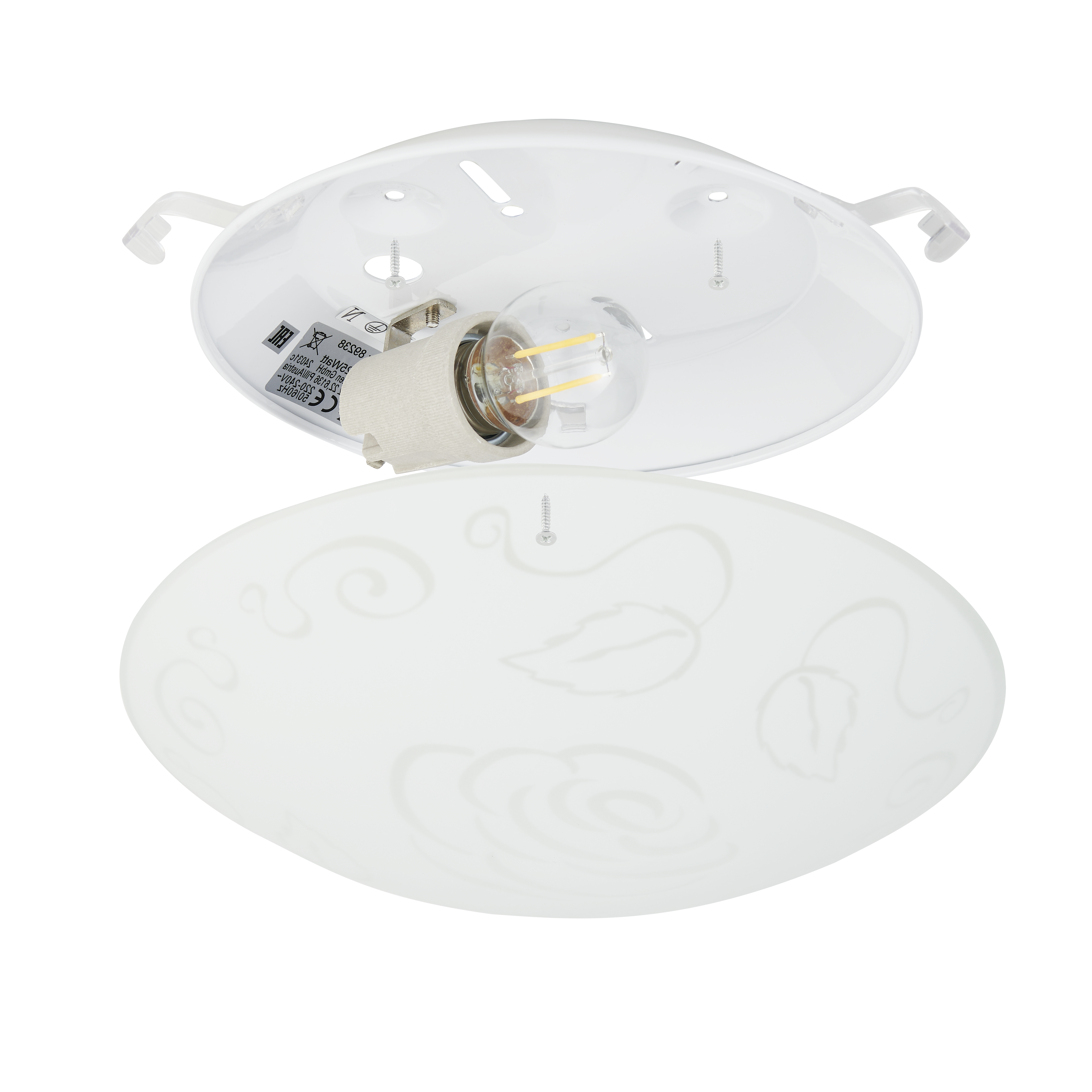 Plafoniera MARS Rose White Rotunda 25CM