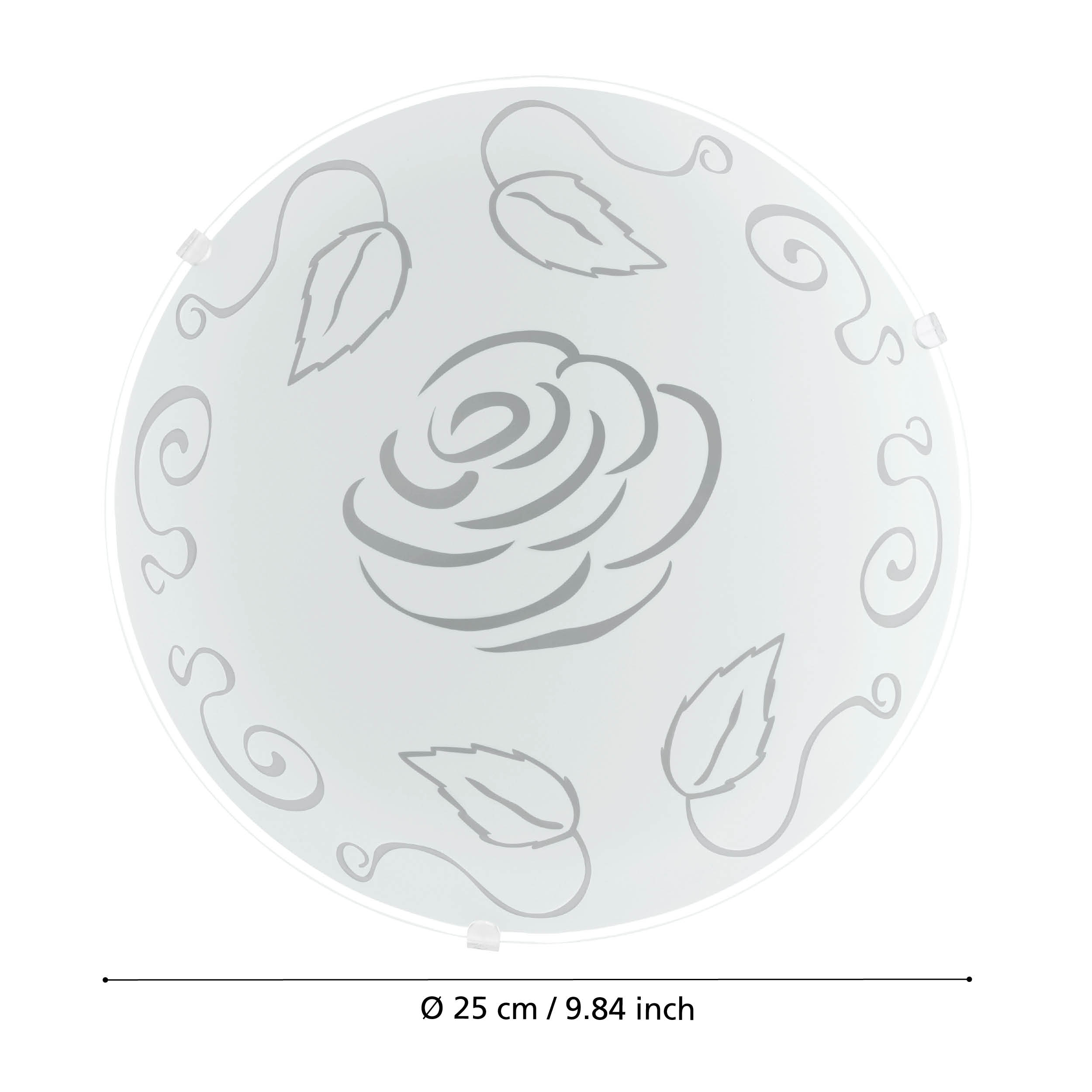 Plafoniera MARS Rose White Rotunda 25CM