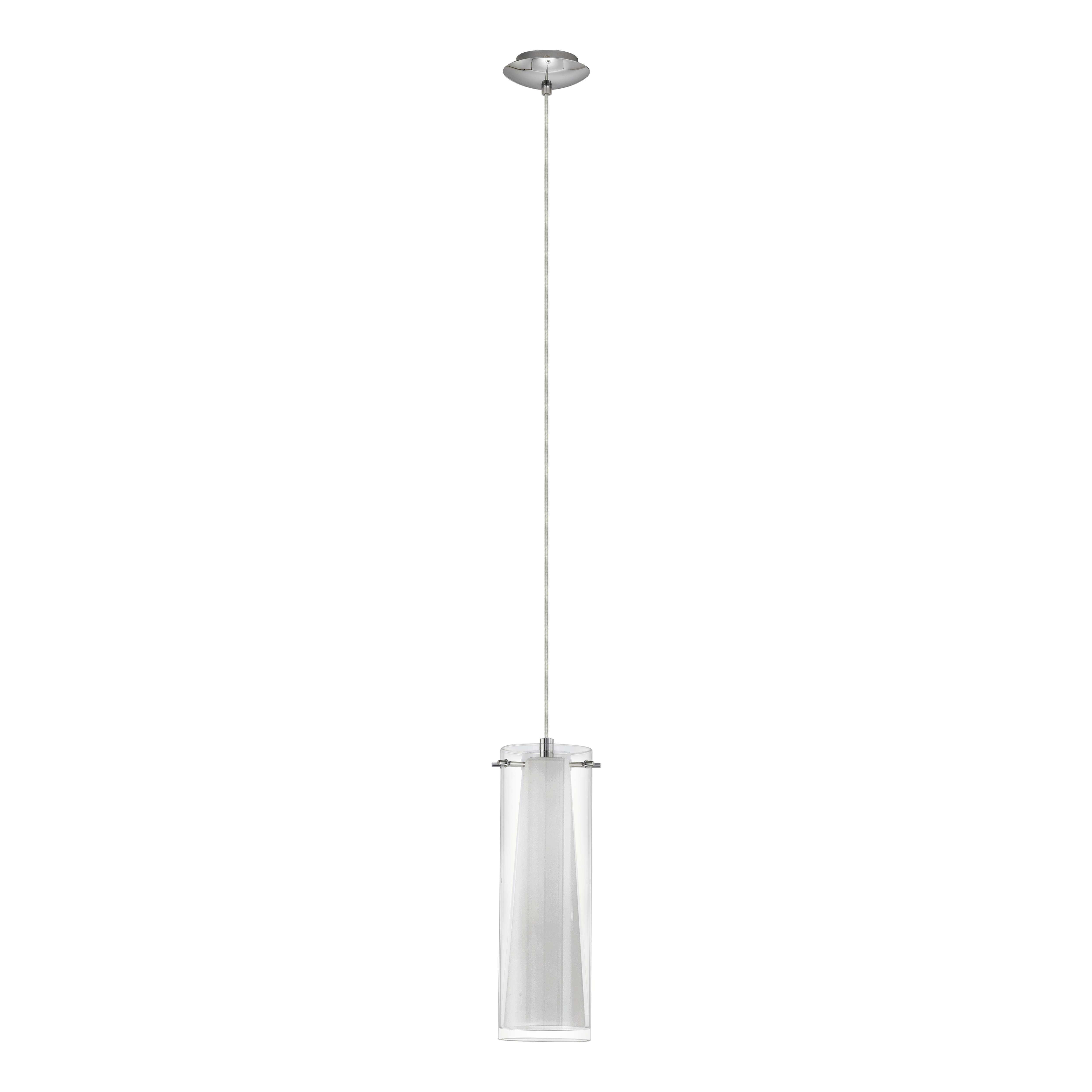 Pendul Pinto White & Silver 1xE27 Eglo Ø11CM