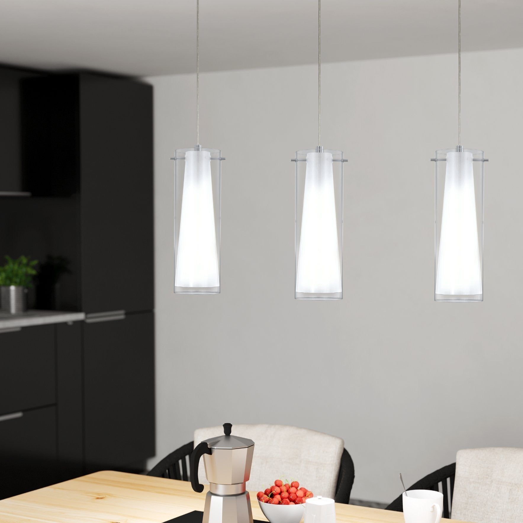 Lustra Suspendata PINTO Silver 110CM