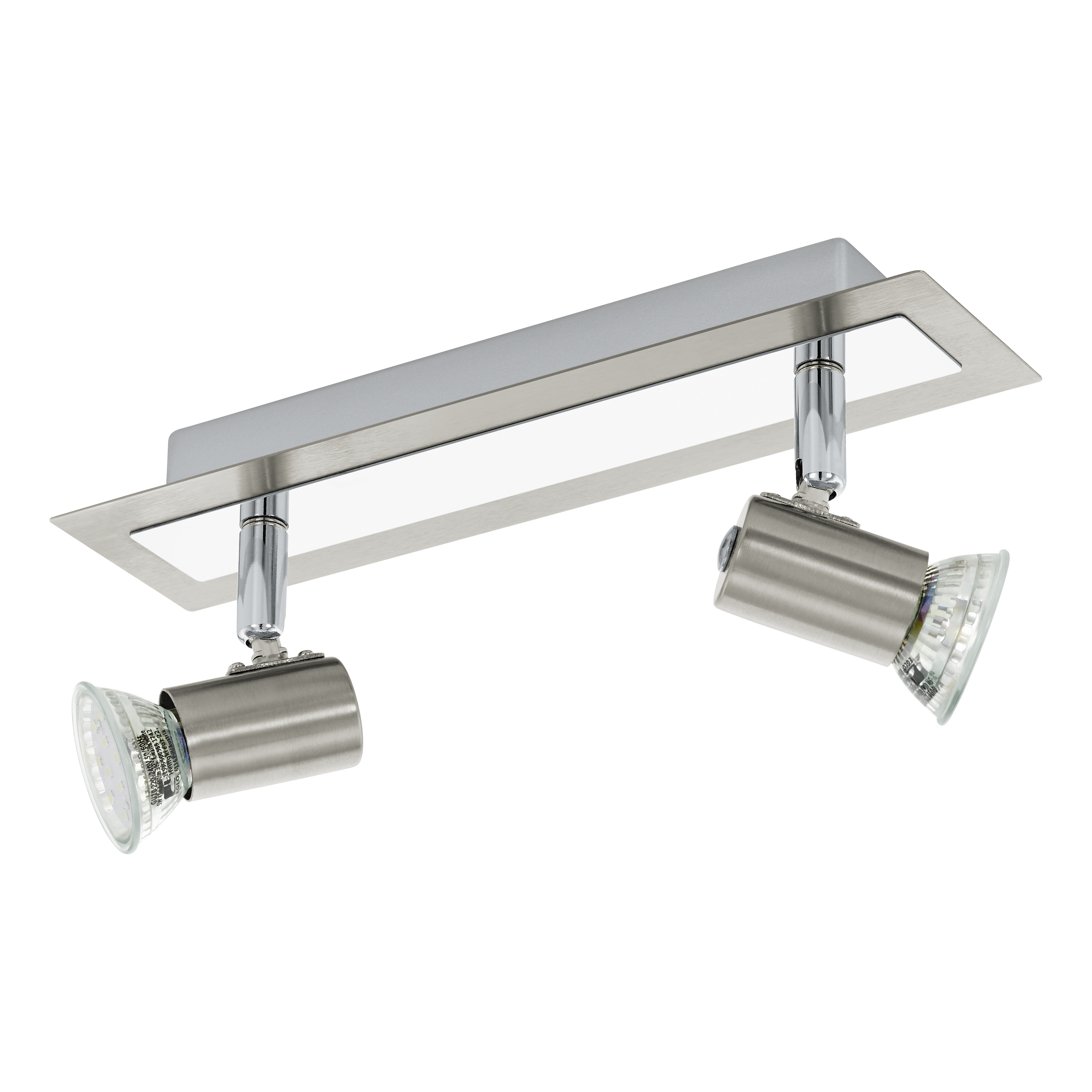 Lustra Rotello Silver cu 2 Spoturi Reglabile