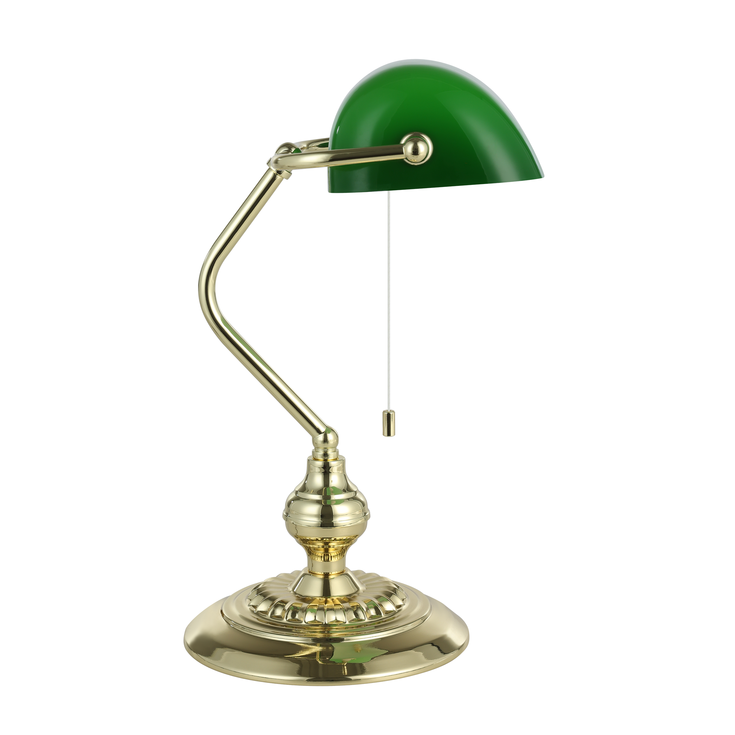 Veioza Decorativa Banker Green & Gold 39CM