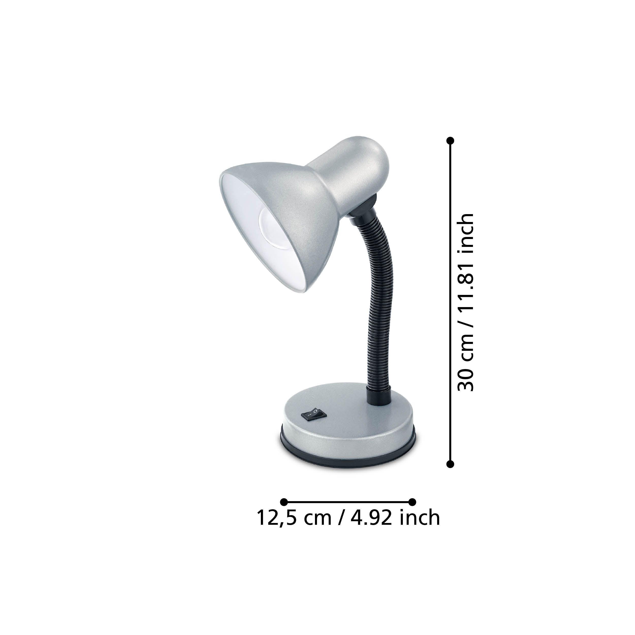 Veioza BASIC 1 Silver 30CM Eglo