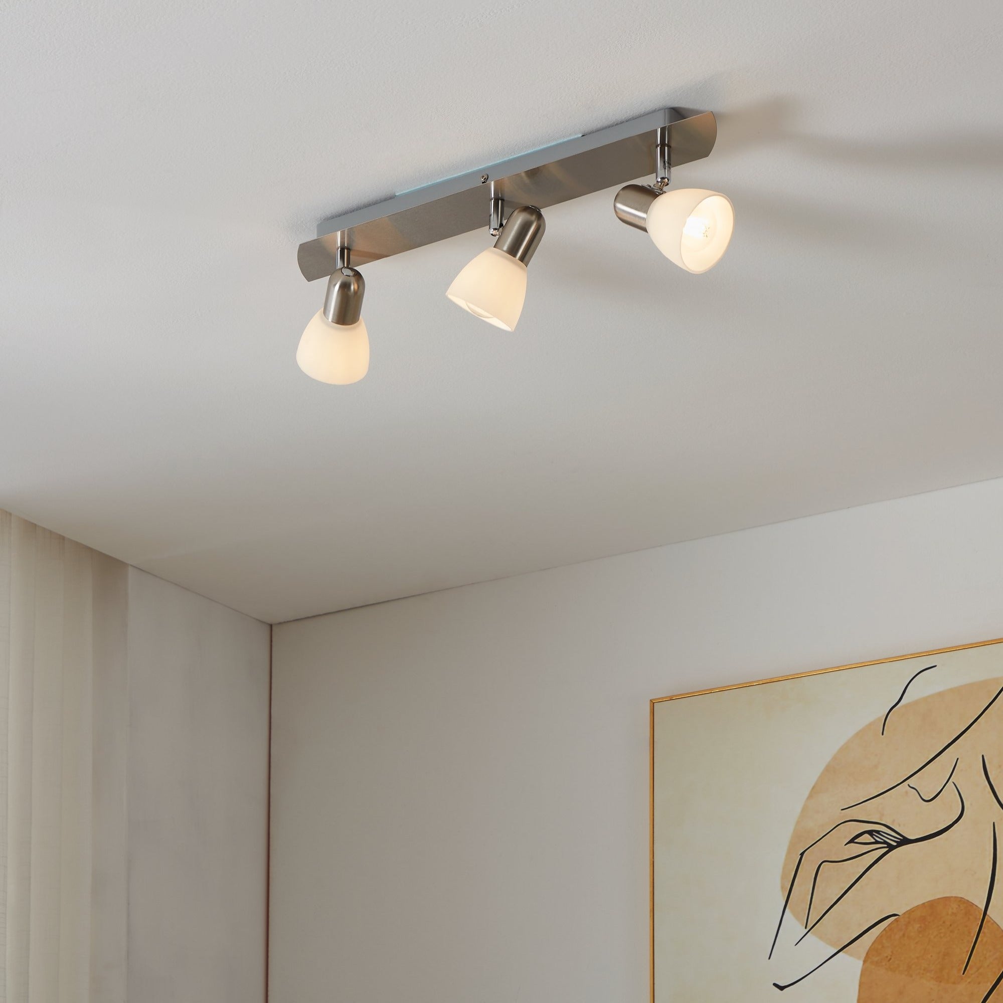 Lustra ENEA cu 3 Spoturi Silver 40CM