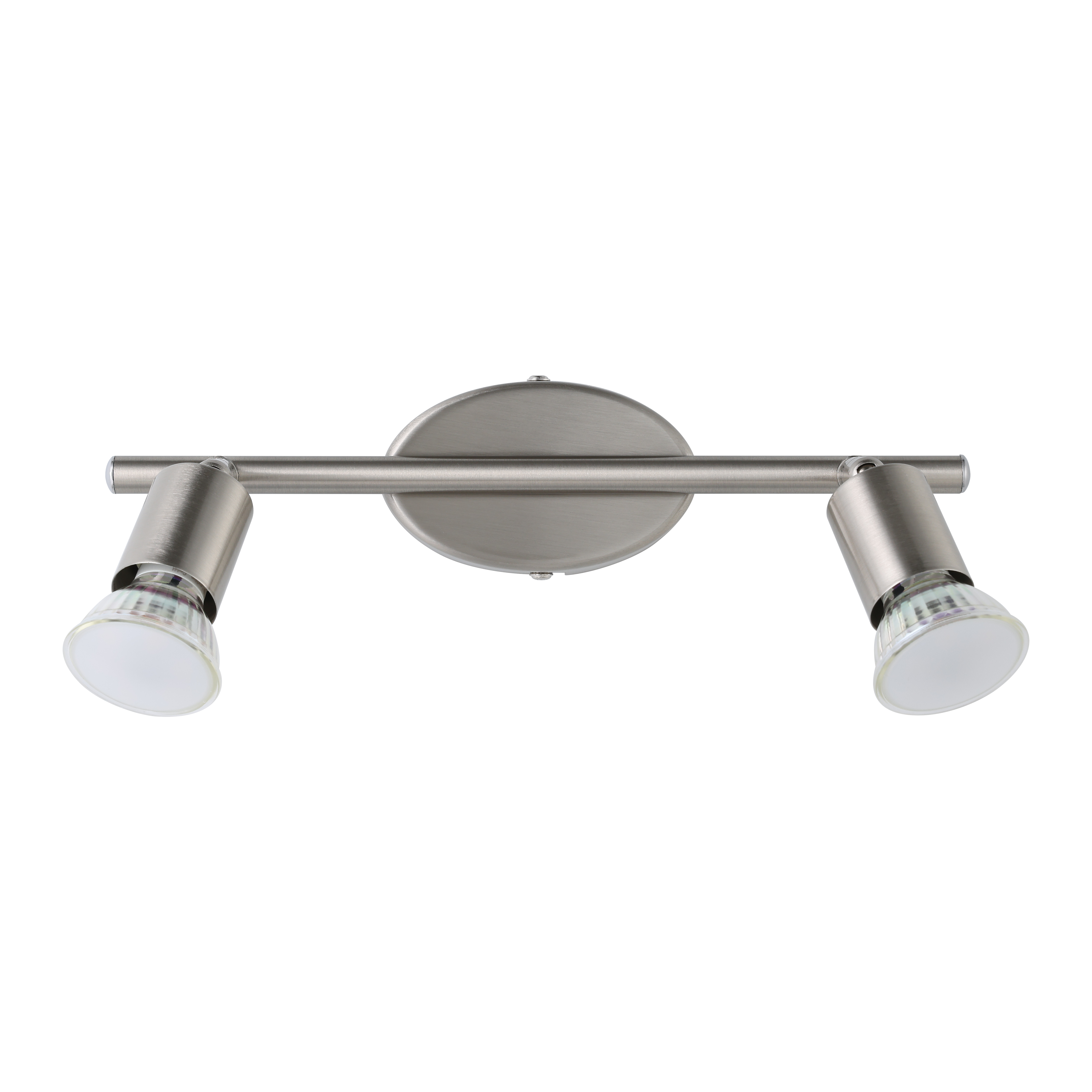 Lustra Buzz-Led Silver cu 2 Spoturi Reglabile