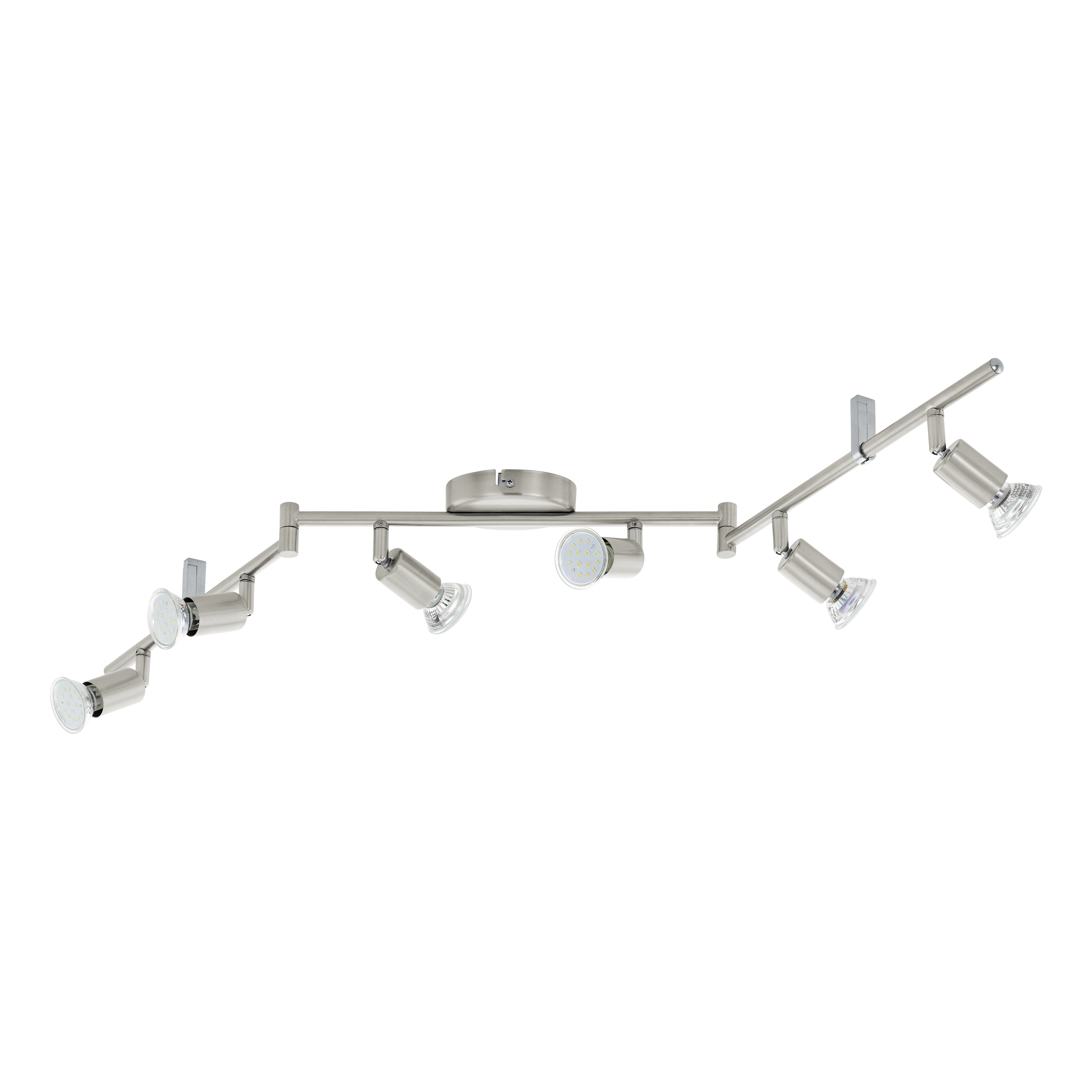 Lustra BUZZ-LED Reglabila Argintie 105cm