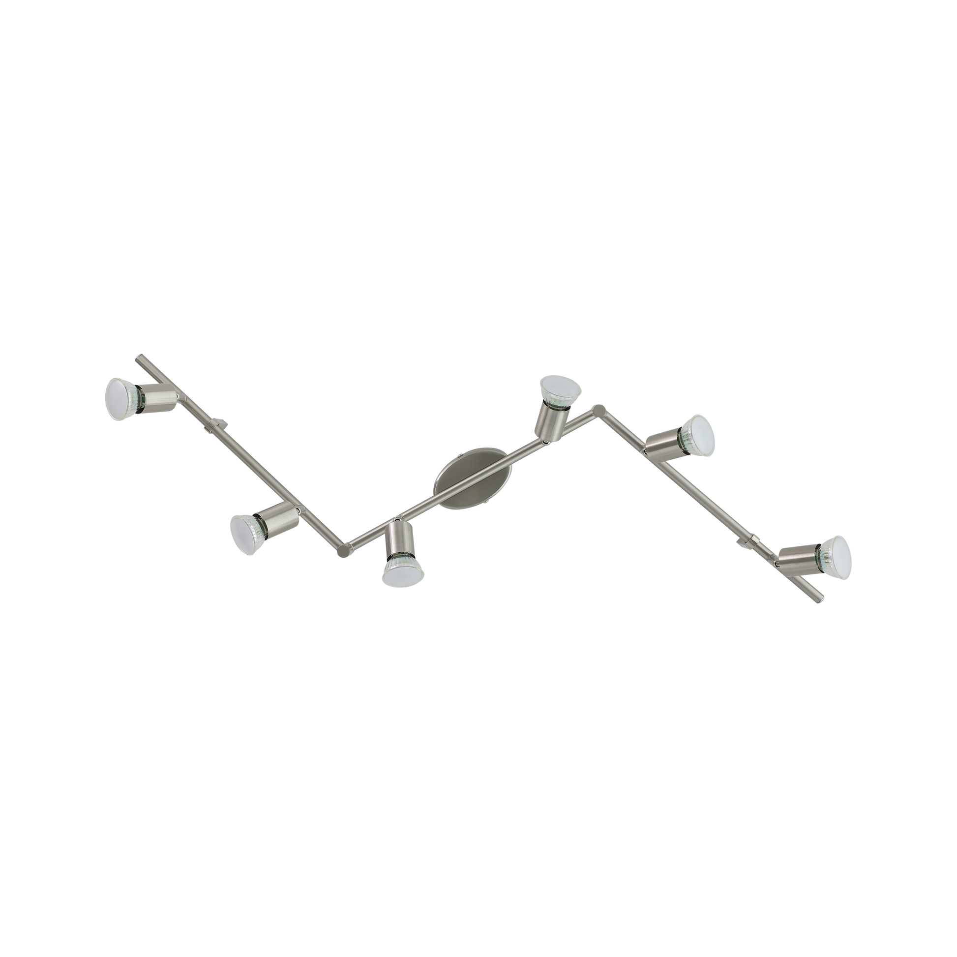 Lustra BUZZ-LED Reglabila Argintie 105cm