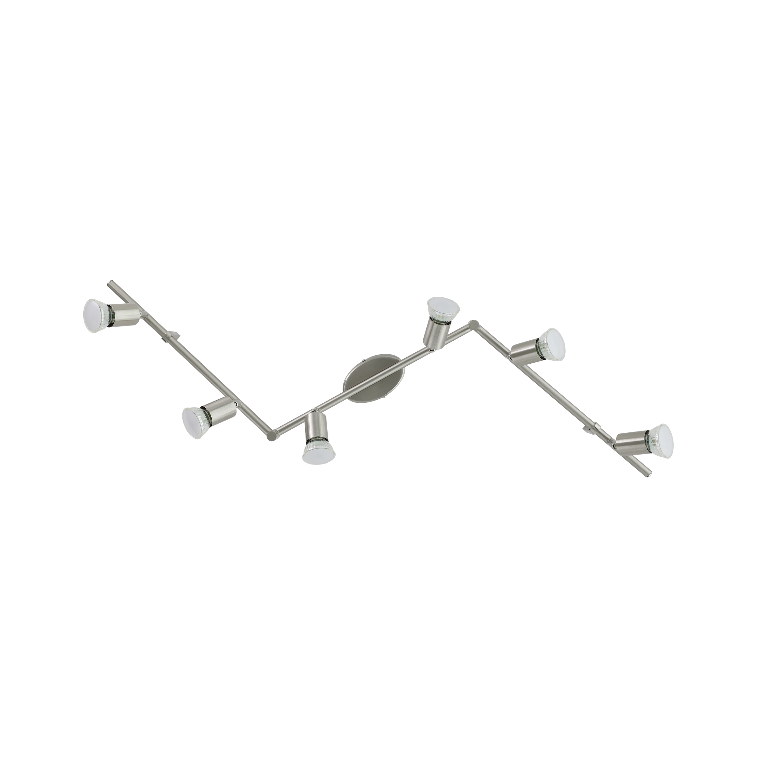 Lustra BUZZ-LED Reglabila Argintie 105cm