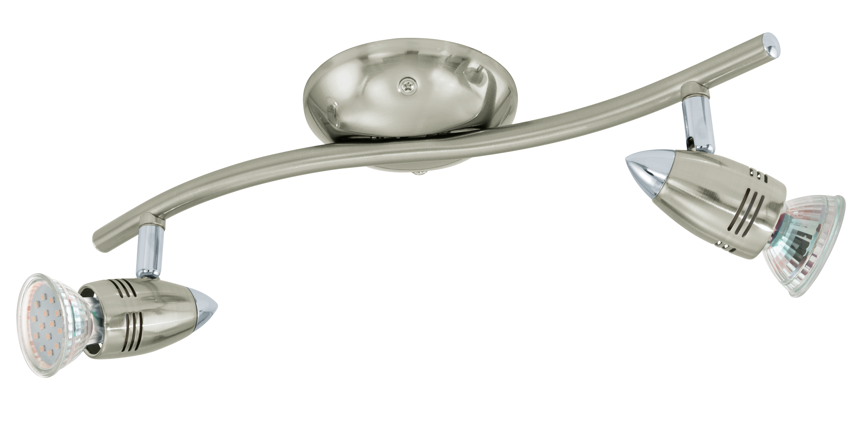 Lustra Magnum-Led Silver cu 2 Spoturi Reglabile Resigilat R2