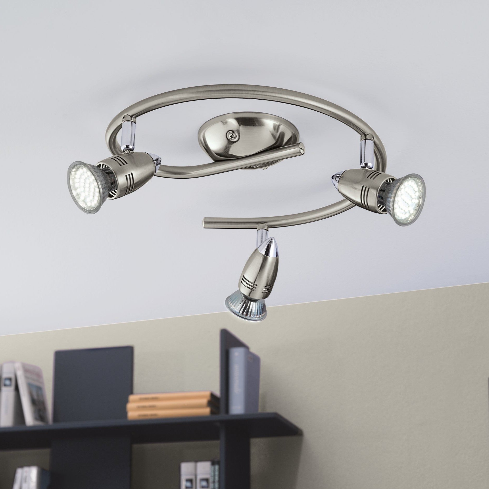 Lustra MAGNUM-LED cu 3 Spoturi Silver