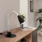 Veioza FOX Black & Silver 32CM Eglo