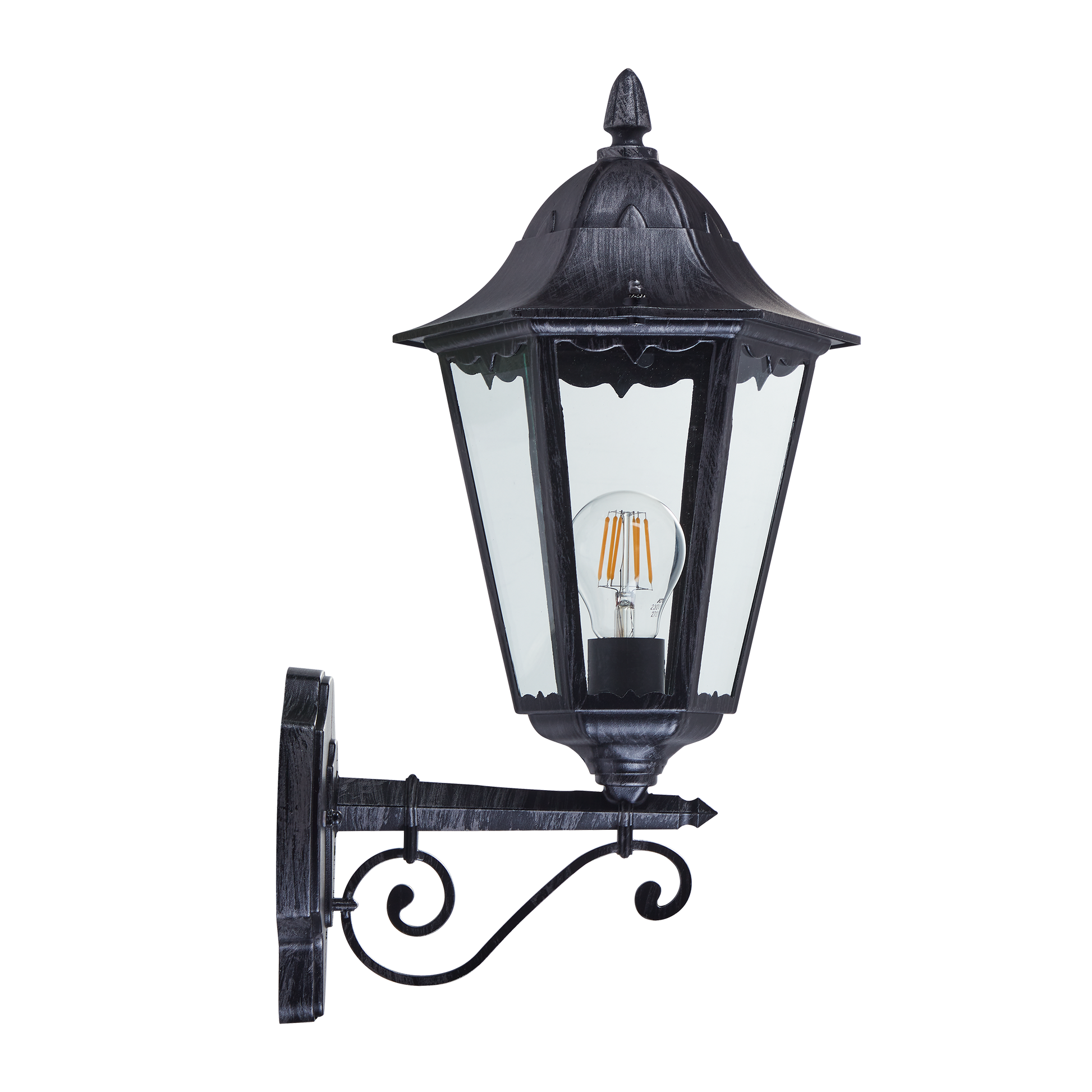 Aplica Exterior Tip Felinar NAVEDO Black & Silver 47CM