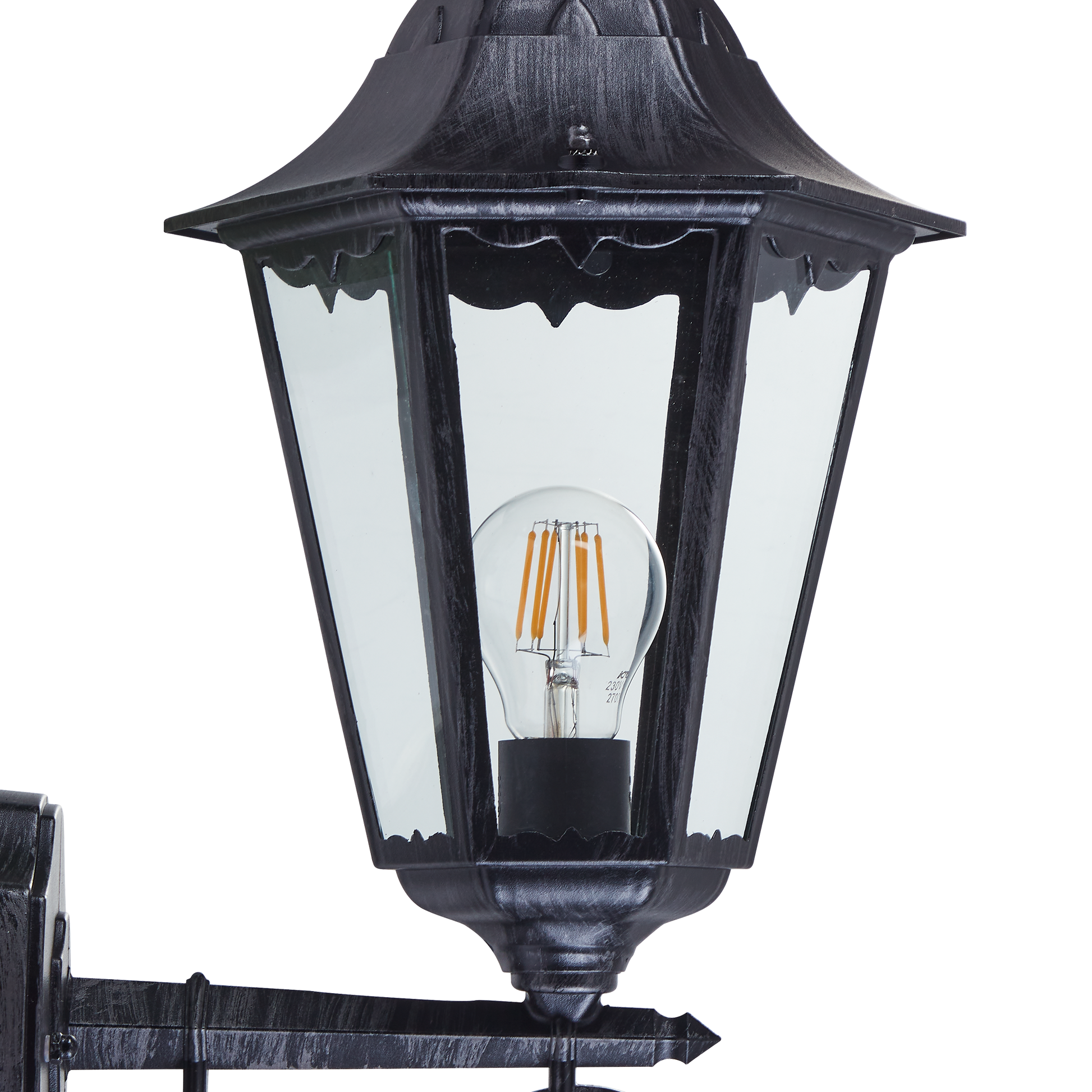 Aplica Exterior Tip Felinar NAVEDO Black & Silver 47CM