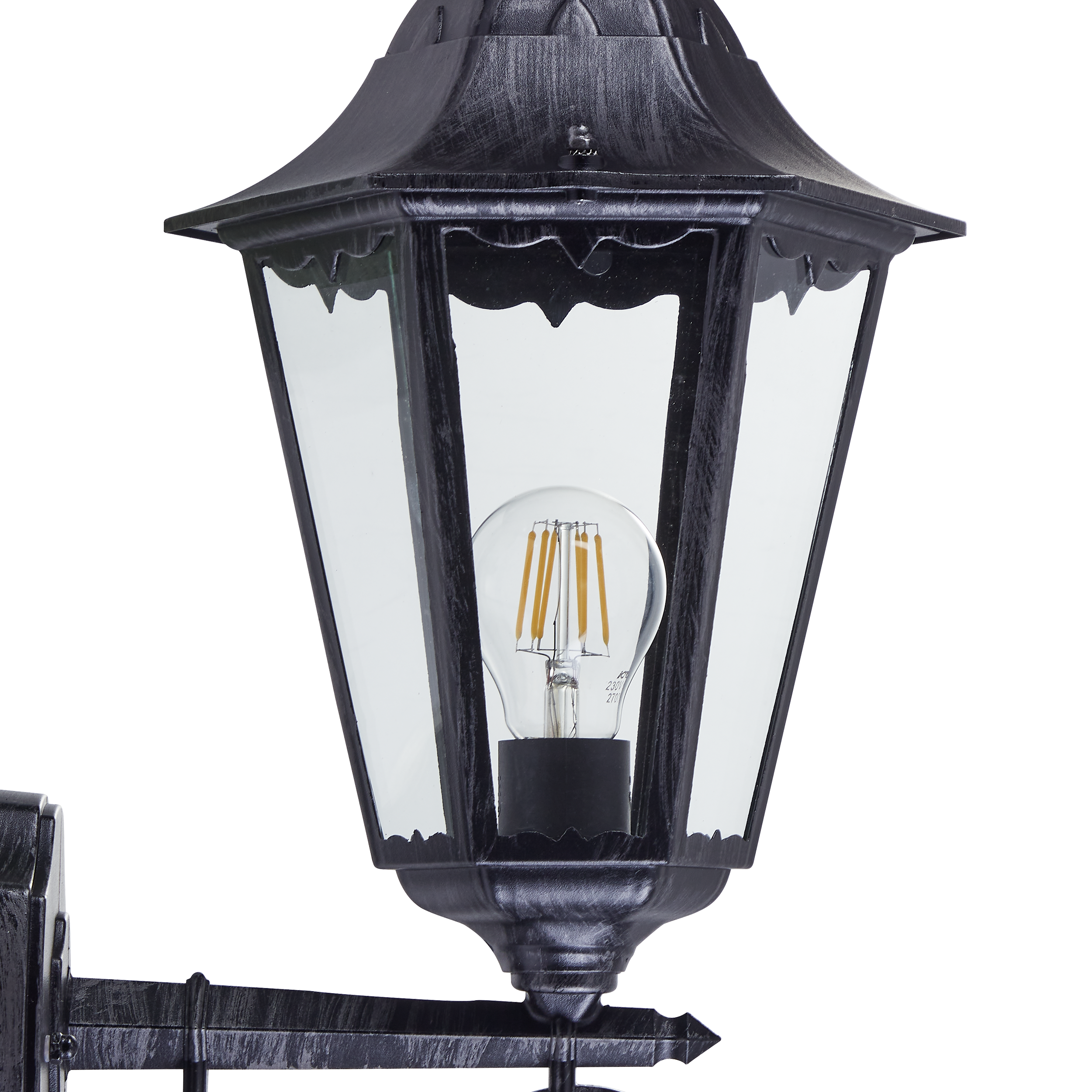 Aplica Exterior Tip Felinar NAVEDO Black & Silver 47CM