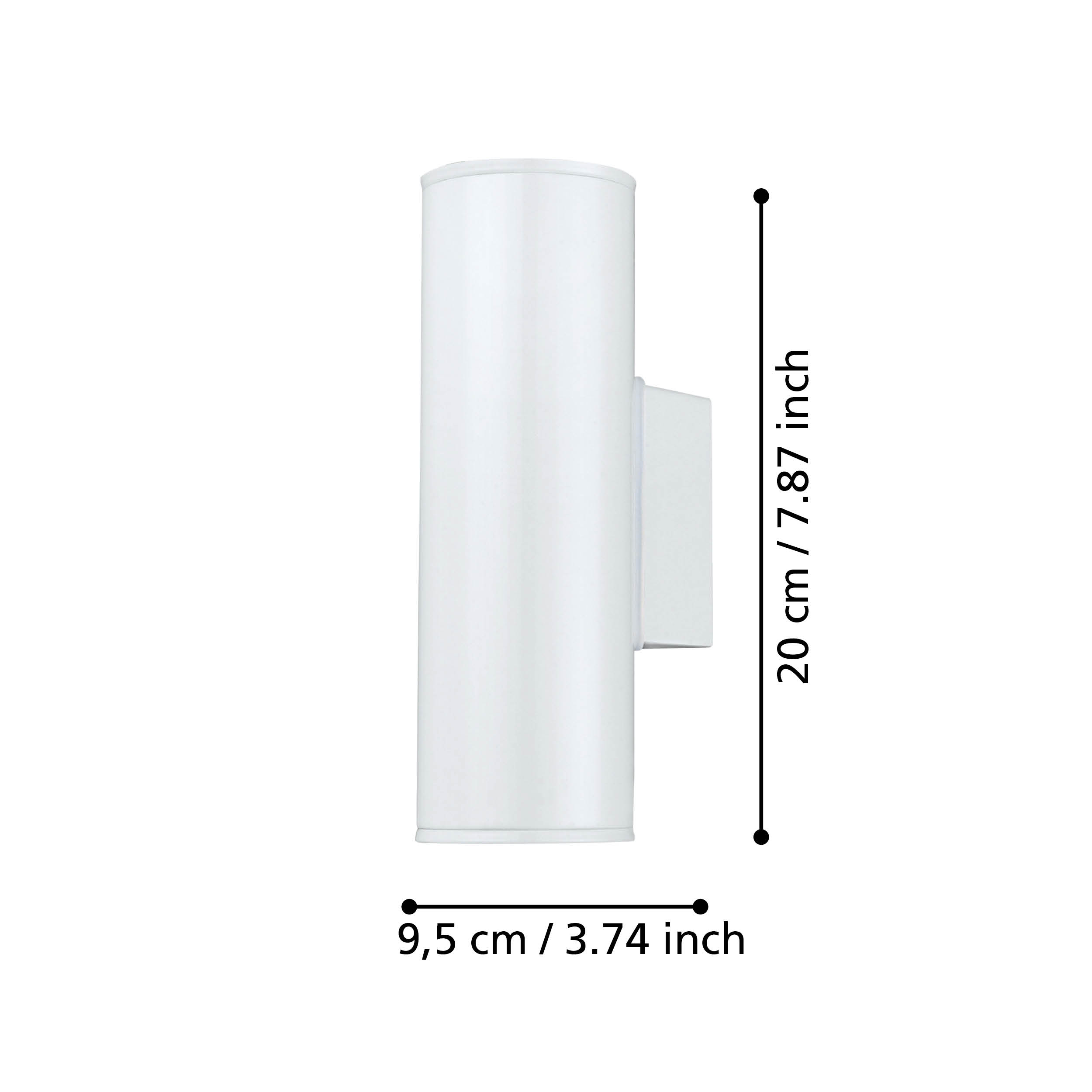 Aplica Exterior Riga White 2xGU10 Eglo IP44