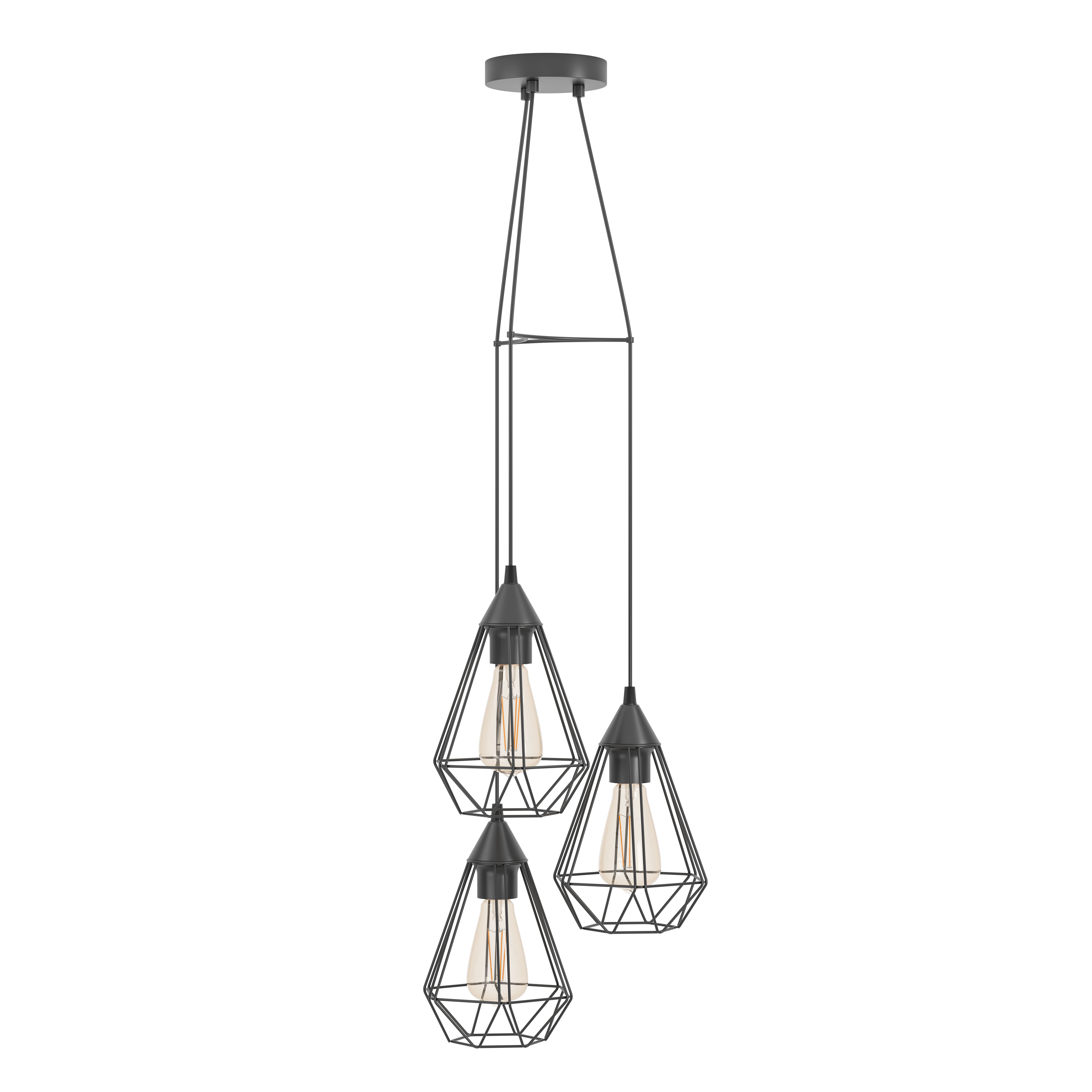 Lustra Suspendata Tarbes Black 3xE27 Eglo