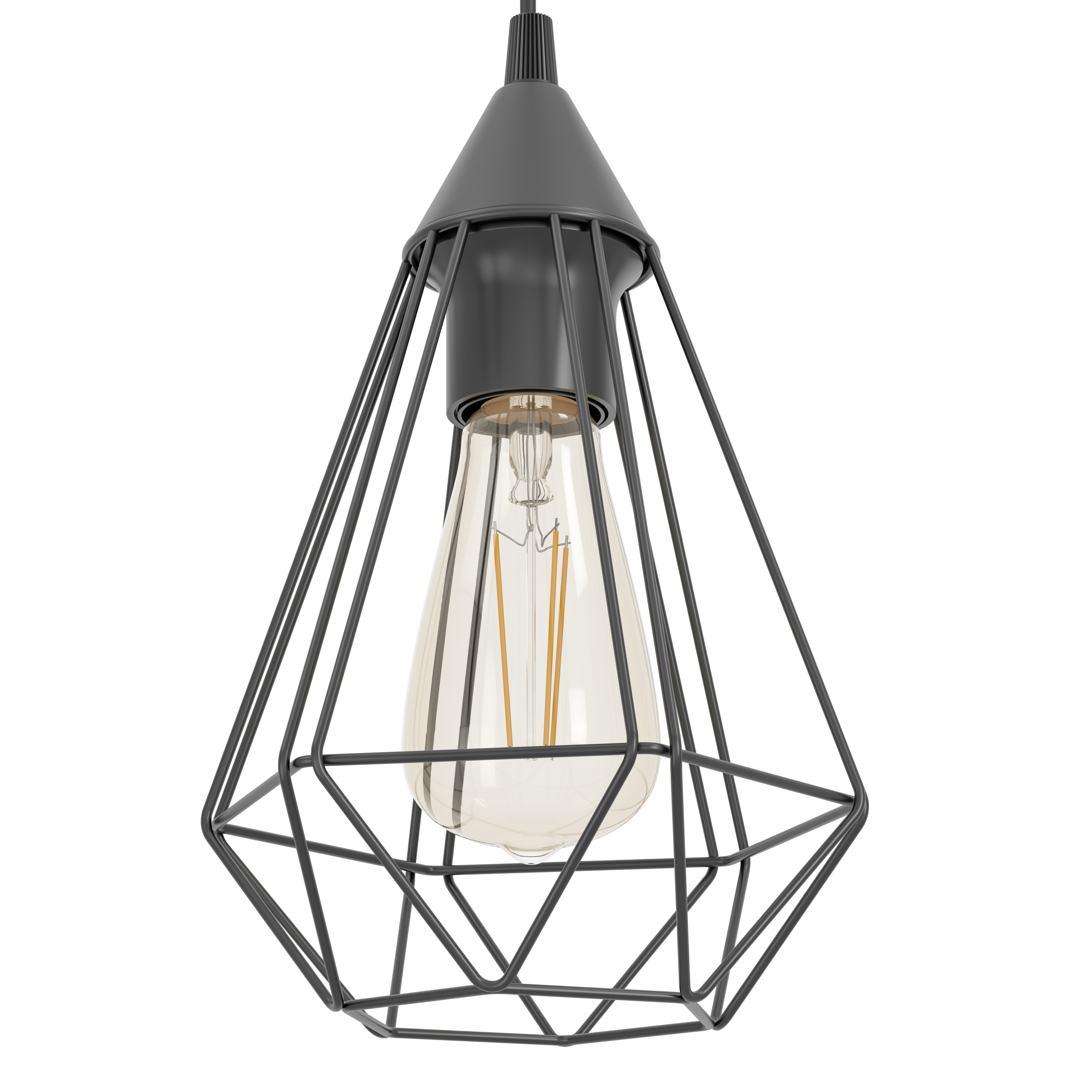 Lustra Suspendata Tarbes Black 3xE27 Eglo Resigilat R2