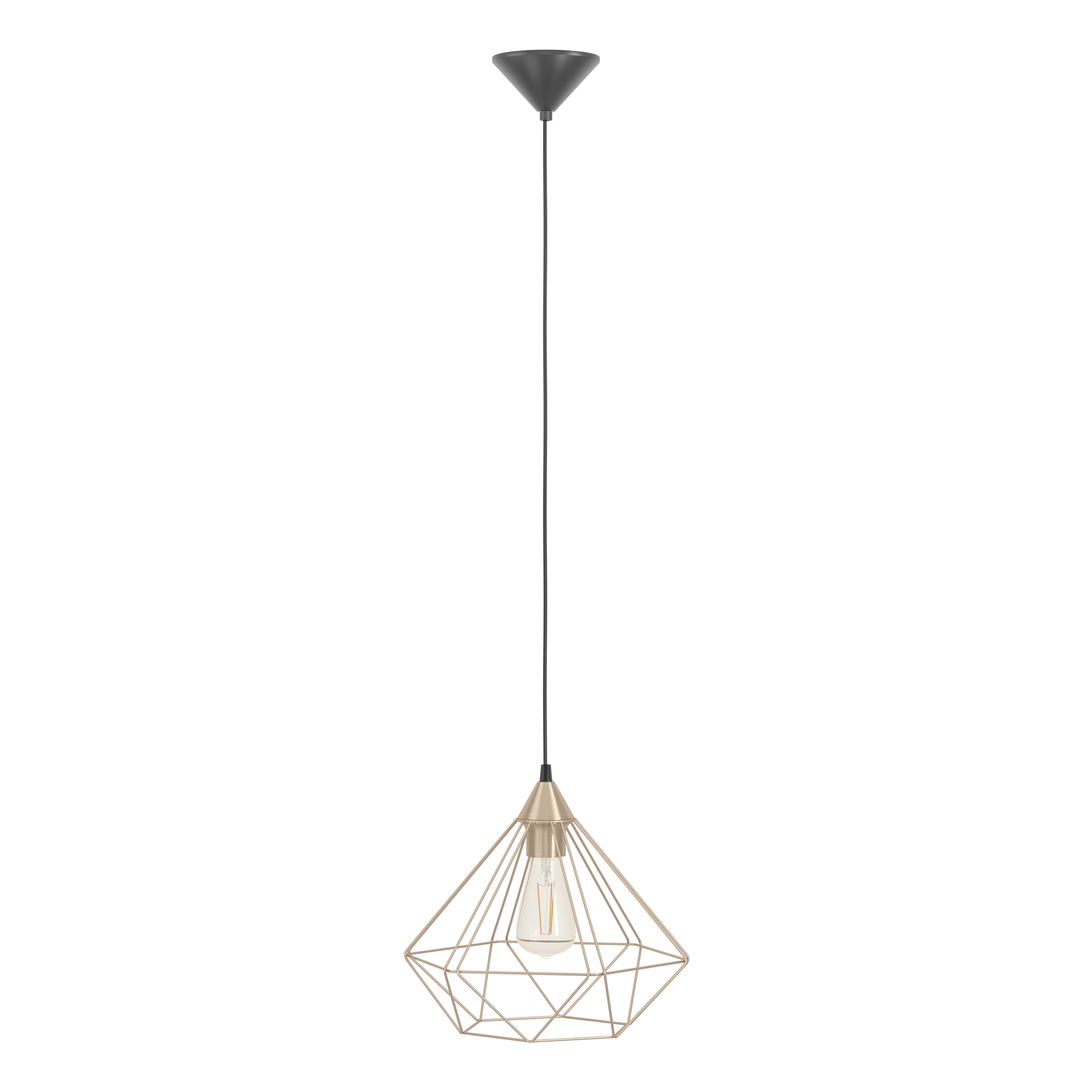 Pendul Tarbes Black & Gold 1xE27 Eglo Ø33CM
