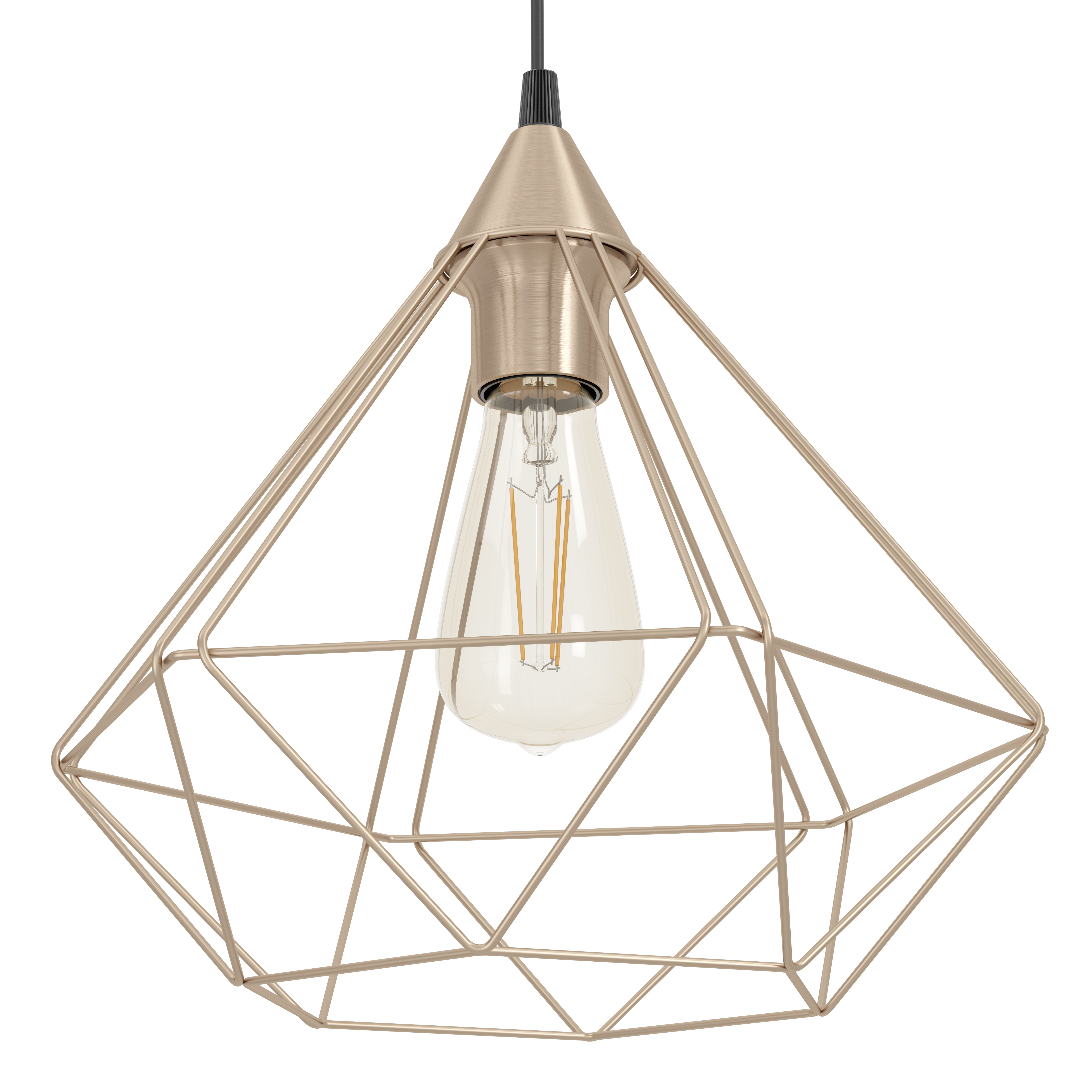 Pendul Tarbes Black & Gold 1xE27 Eglo Ø33CM