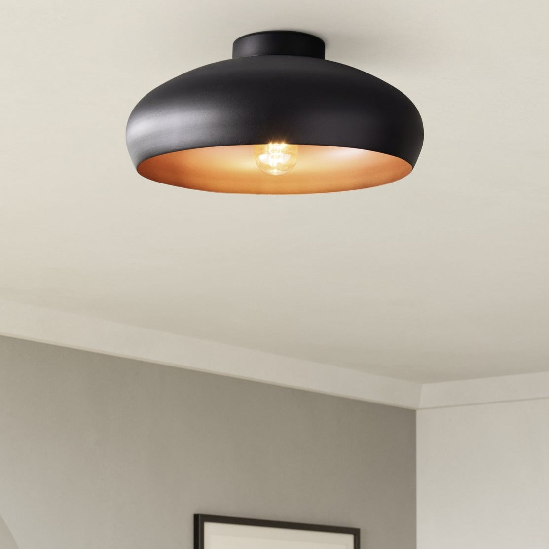 Lustra MOGANO Black & Gold Ø40CM Eglo
