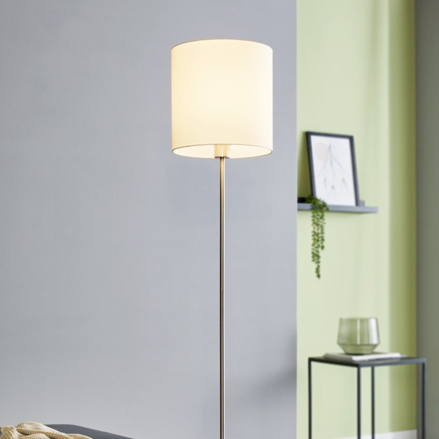 Lampadar PASTERI White & Silver 157.5CM Eglo