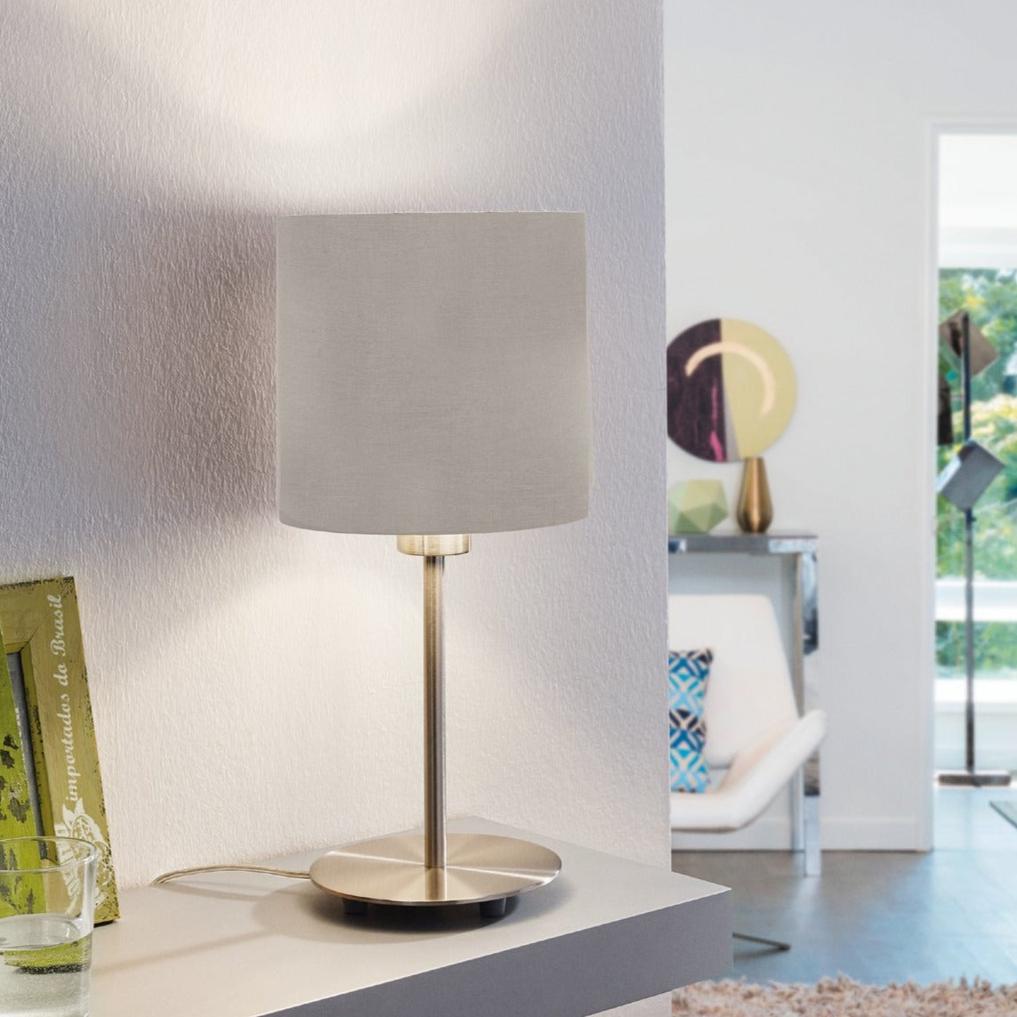 Veioza Decorativa Pasteri Silver & Grey 28CM